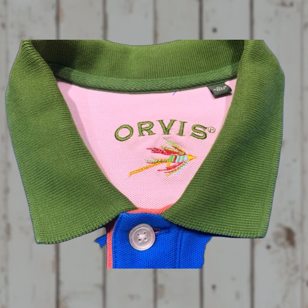 Orvis Orvis Polo Shirt Casual Fishing Hiking Mens XL Blue Heavyweight Short Sleeve Size US XL / EU 56 / 4 - 1 Thumbnail
