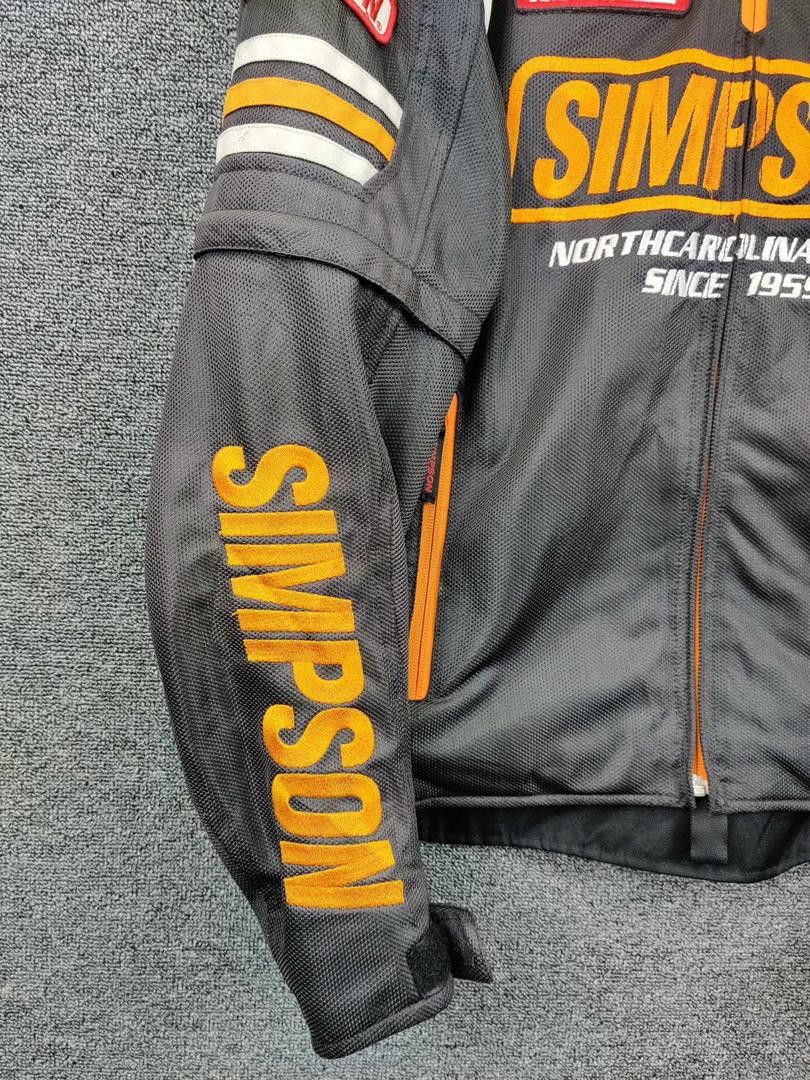 Vintage Vintage Simpson Racing Motorcycle Biker Jacket Size US L / EU 52-54 / 3 - 4 Thumbnail
