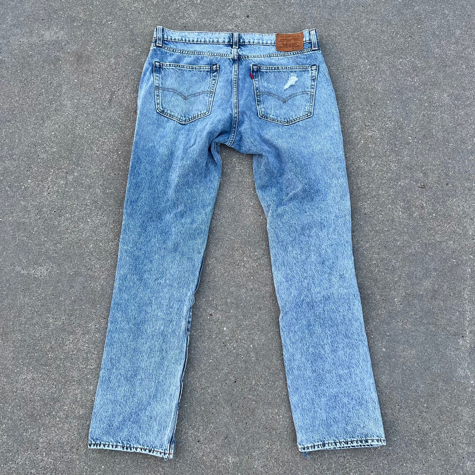 Levi's Levi's 511 Slim Jean American Flag Patch Distressed Peekaboo Size US 36 / EU 52 - 2 Thumbnail