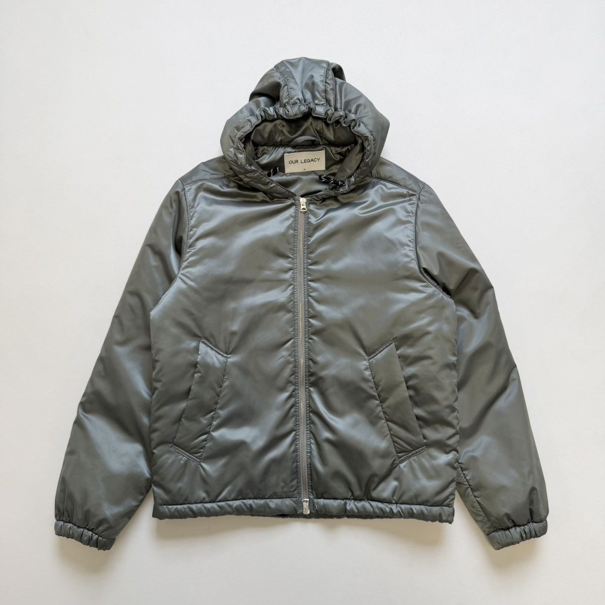 Our Legacy Sample Shimmer Sage Nylon Puffer Jacket Size US M / EU 48-50 / 2 - 2 Thumbnail