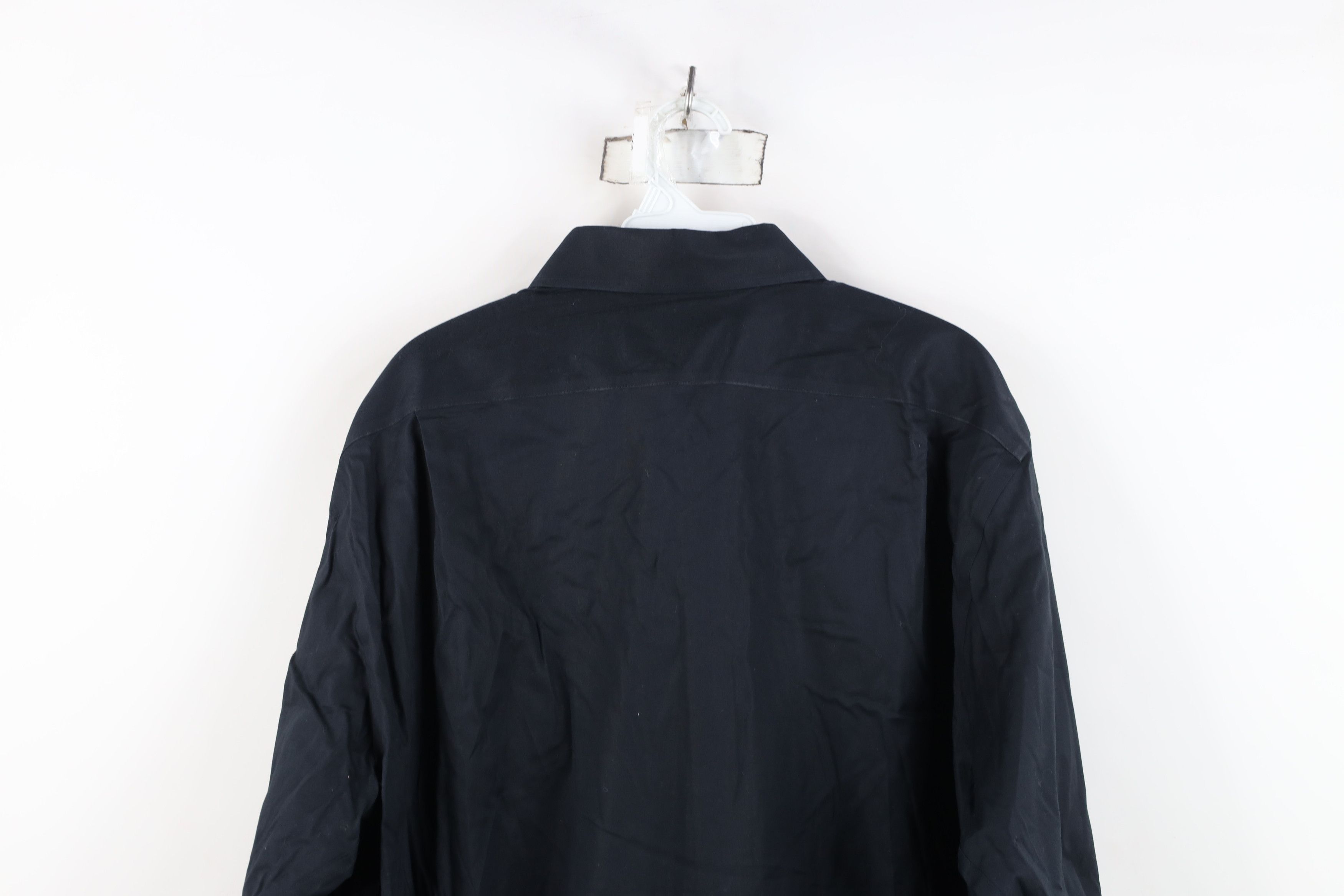 Vintage Lorenzo Uomo Trim Fit The Perfect Black Shirt Collared Shirt Size US M / EU 48-50 / 2 - 13 Thumbnail