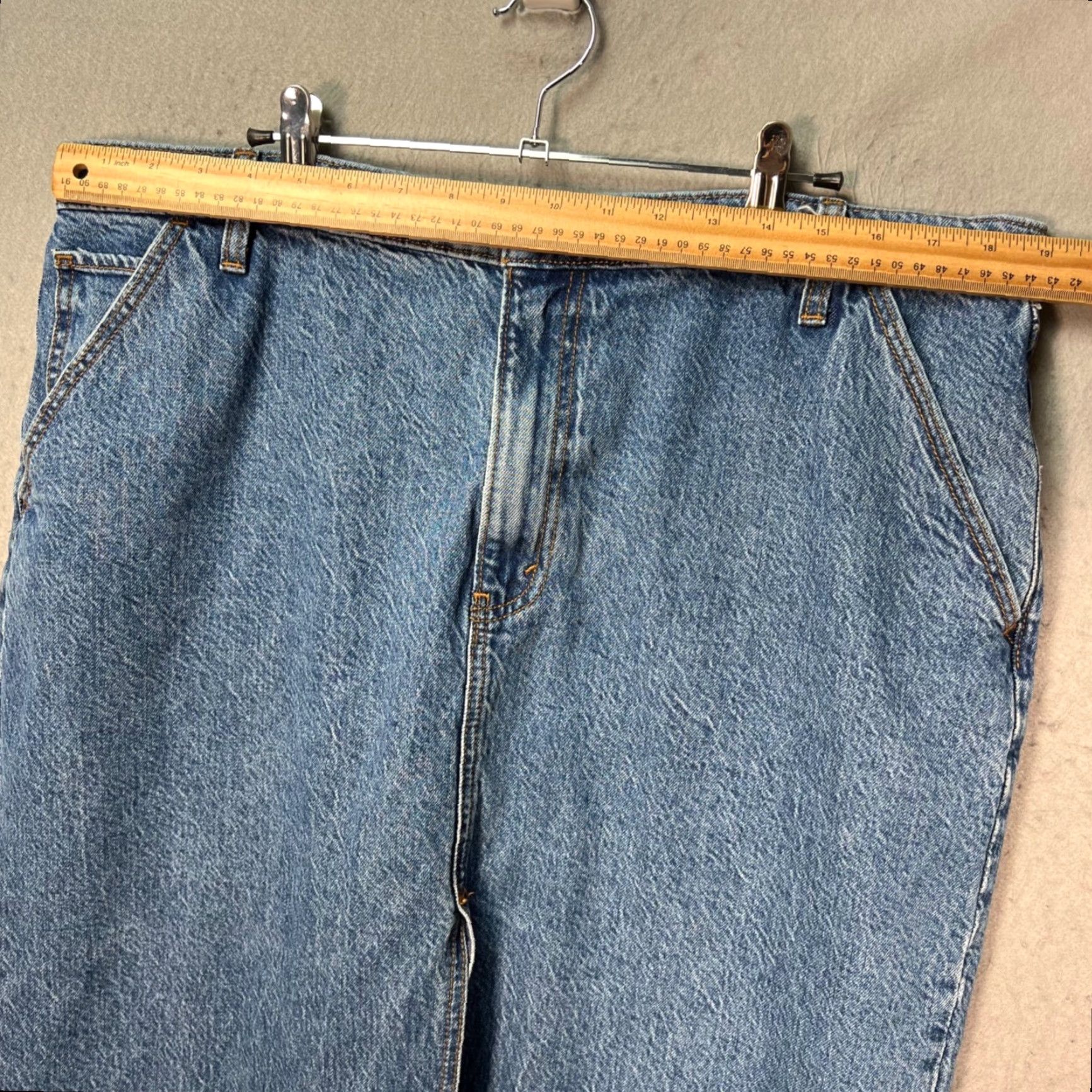 Abercrombie & Fitch Abercrombie & Fitch Womens Size 34 / 18 High Rise Denim Midi Skirt Blue Shirt? Size 40" / US 18 - 5 Thumbnail