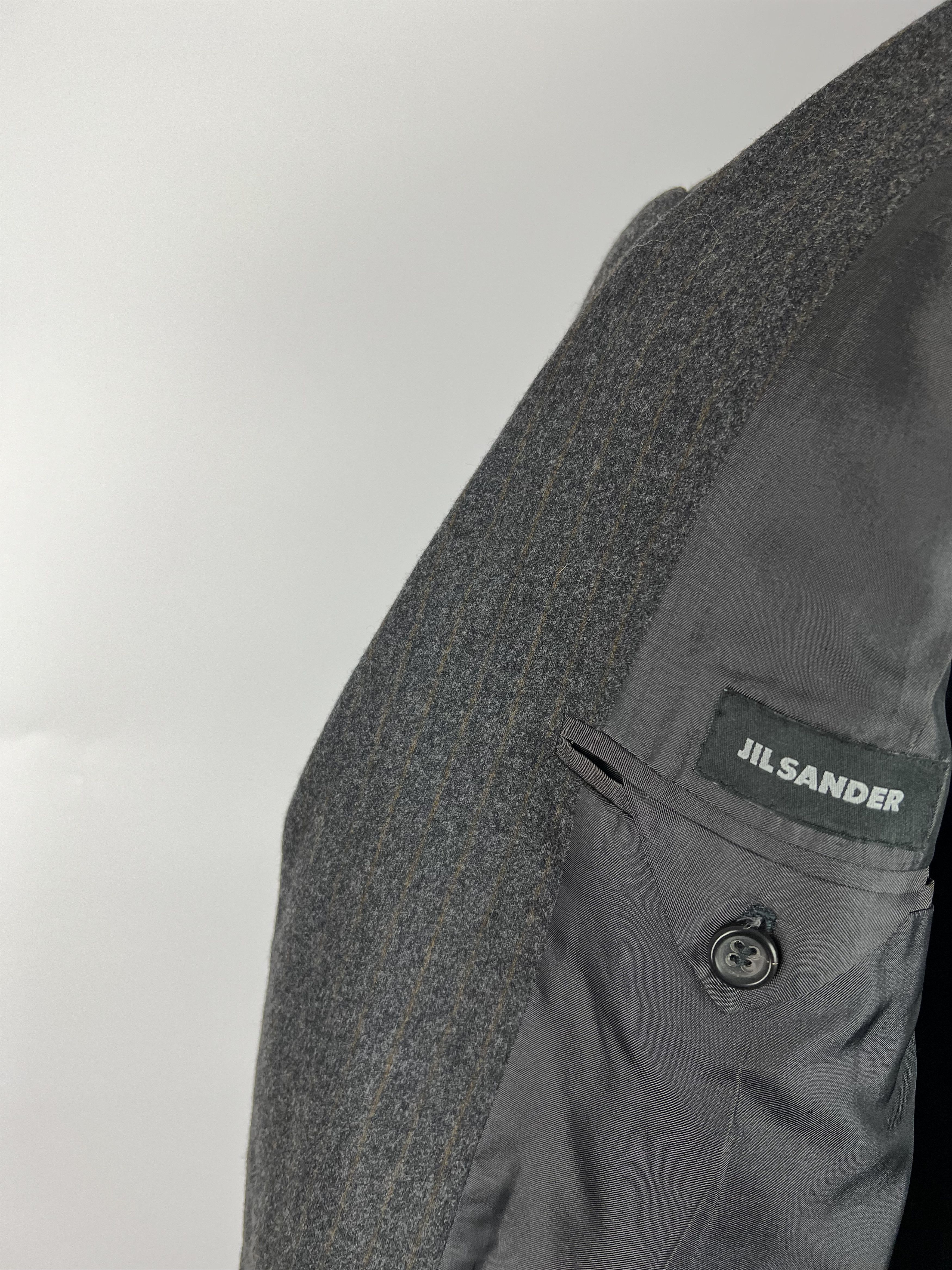 Jil Sander × Raf Simons Jil Sander Raf Simons Era Striped Wool Blazer Size 50R Size 50R - 10 Thumbnail