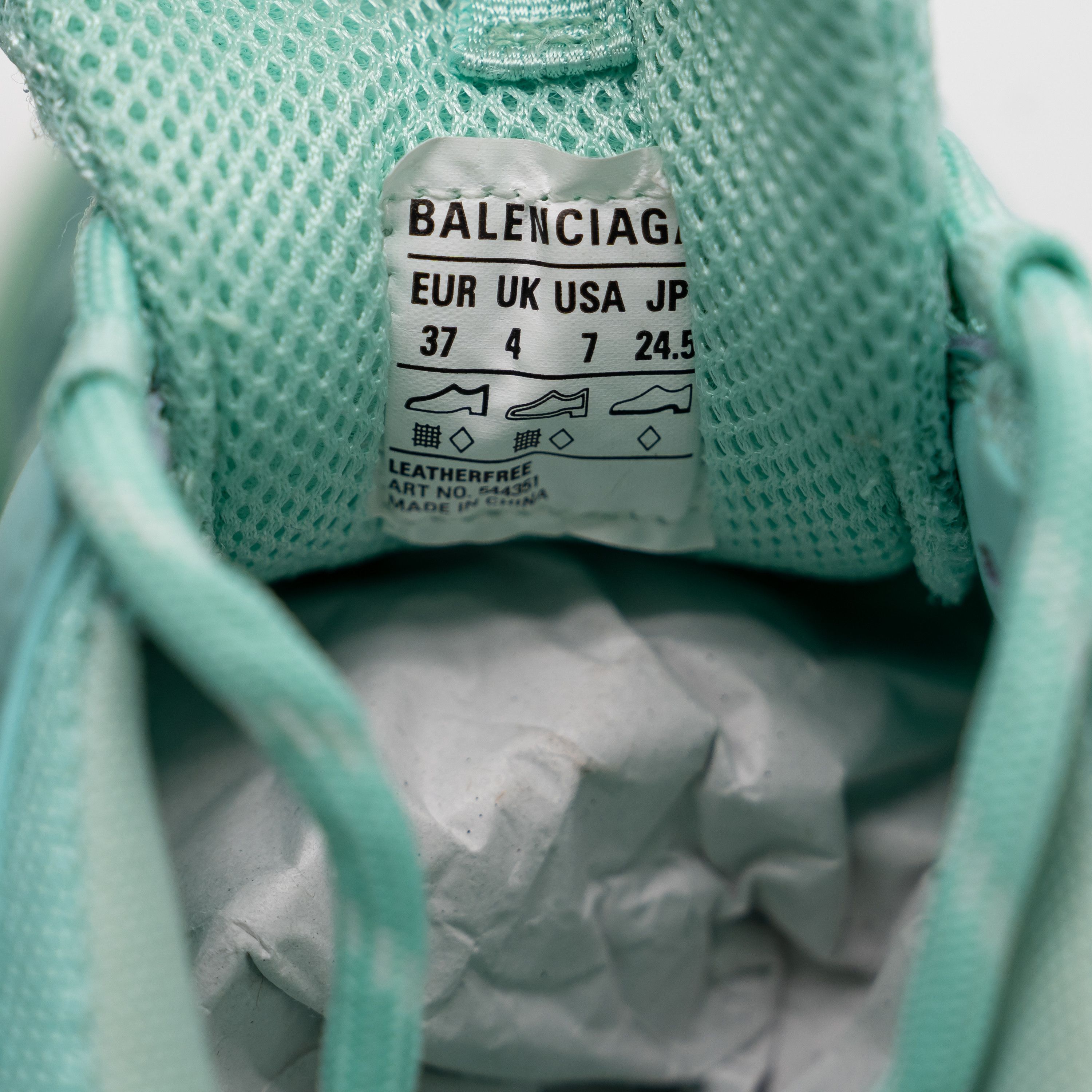 Balenciaga 37 EU / 7 US Balenciaga Triple S Sneakers Mint Green Size US 7 / IT 37 - 12 Thumbnail