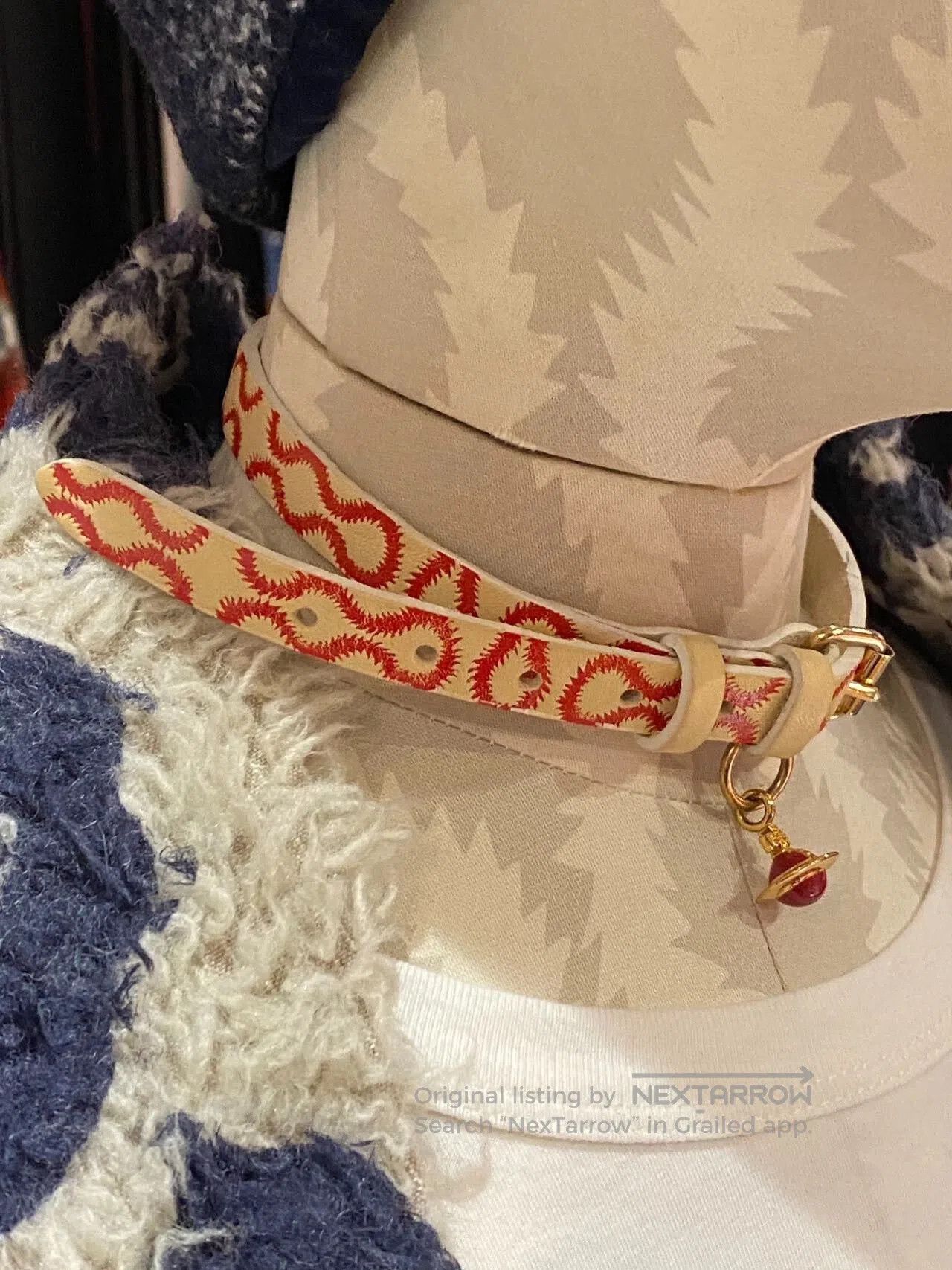 Vivienne Westwood Vivienne Westwood Red and White Choker. Size ONE SIZE - 2 Thumbnail