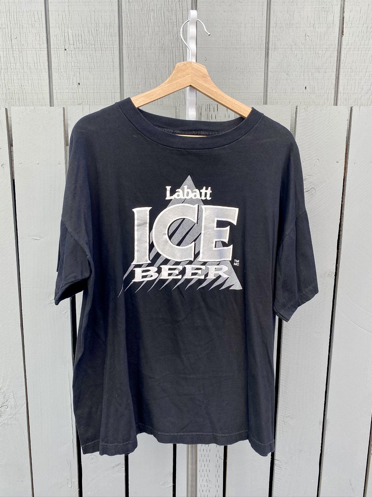 Other Vintage 90s Single Stitch Labatt Ice Beer Tee Black Size US XL / EU 56 / 4 - 1 Thumbnail