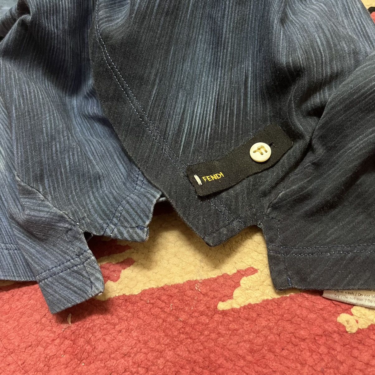 Fendi Authentic Fendi Eagle Motive Cotton Shirt Size XS / US 0-2 / IT 36-38 - 12 Thumbnail