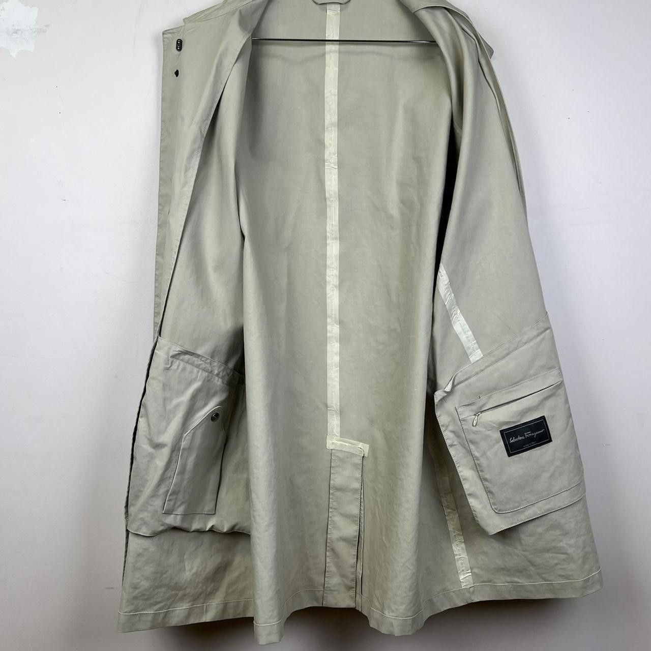 Designer Salvatore Ferragamo trench jacket made in Italy 54 Size US XL / EU 56 / 4 - 3 Thumbnail