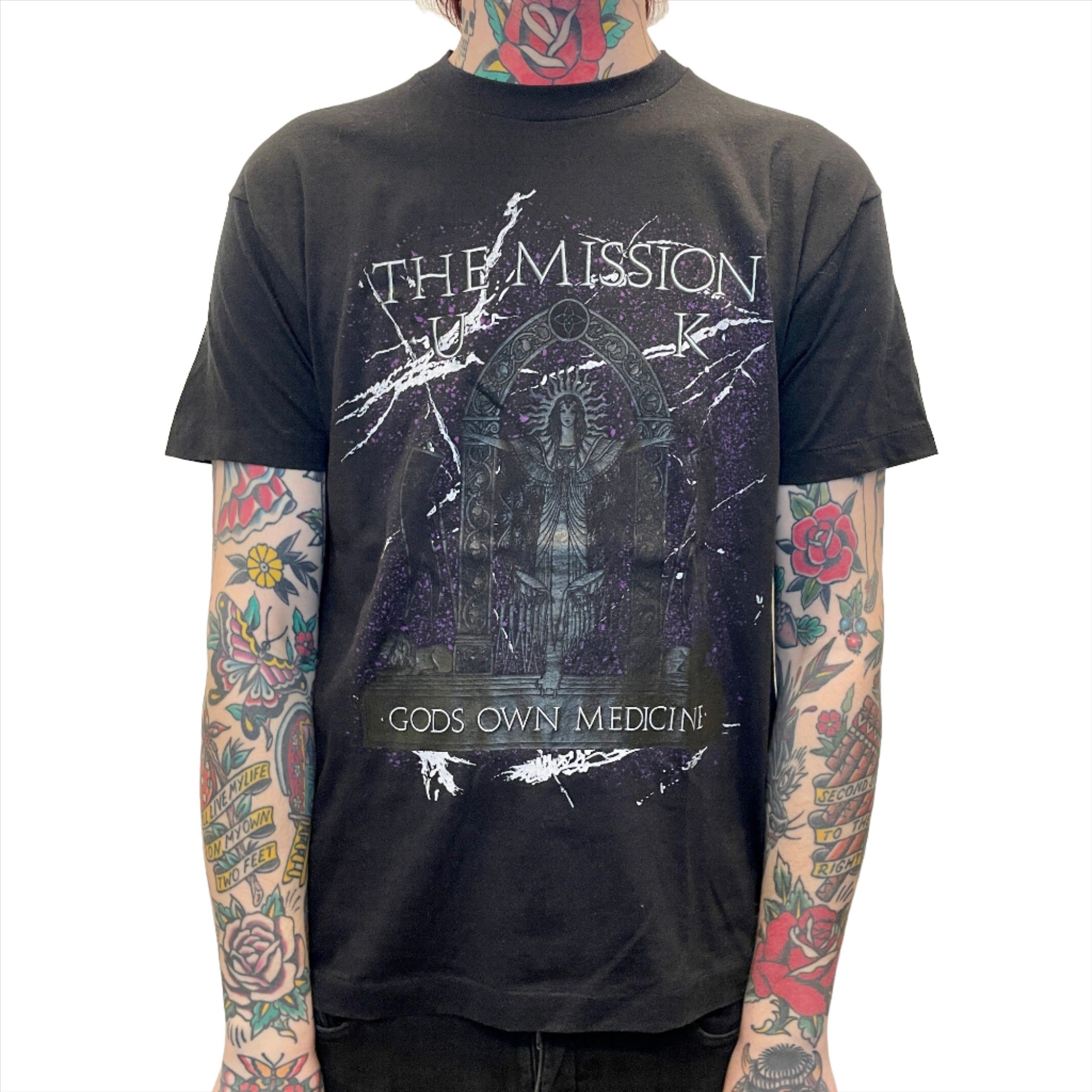 Other 1987 The Mission U.K. "God's Own Medicine" Vintage Single Stitch Made In USA Graphic T-Shirt Size XL Size US XL / EU 56 / 4 - 1 Thumbnail