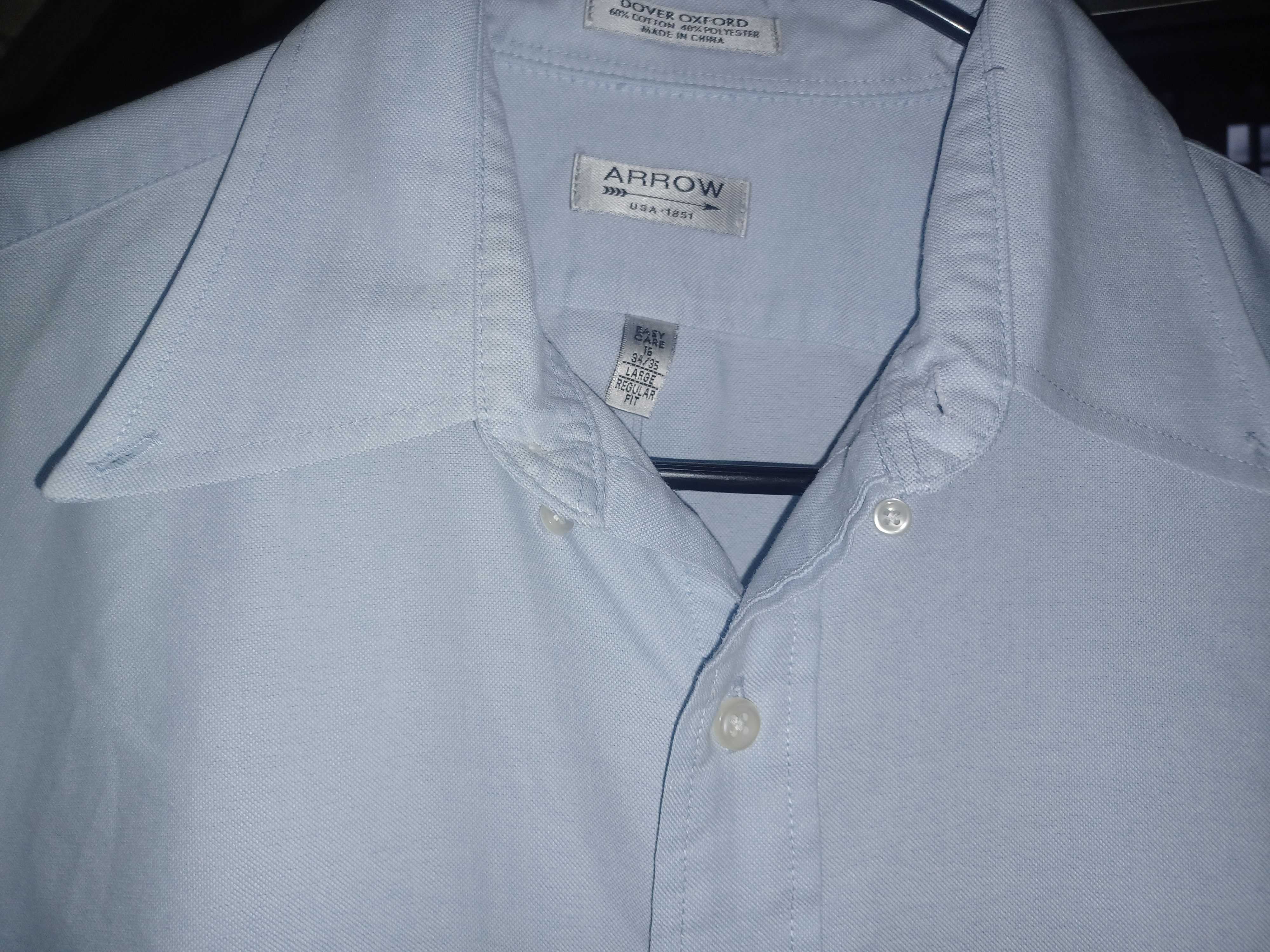 Arrow Arrow Men's Dover Oxford Shirt Large Size US L / EU 52-54 / 3 - 3 Thumbnail