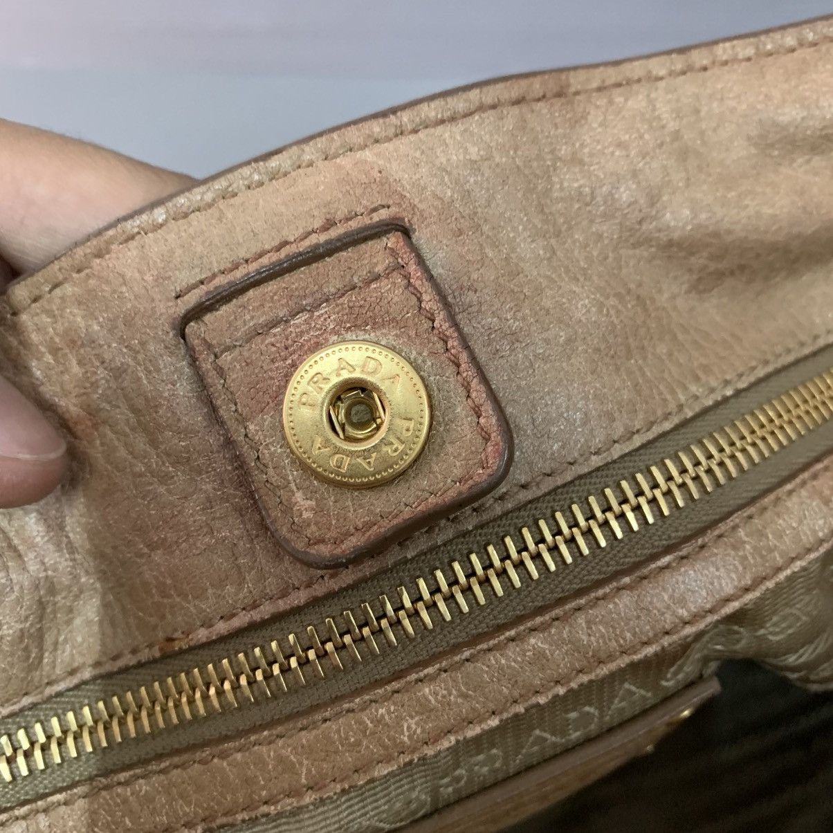 Prada Prada Leather Large Shoulder Bag Size ONE SIZE - 12 Thumbnail