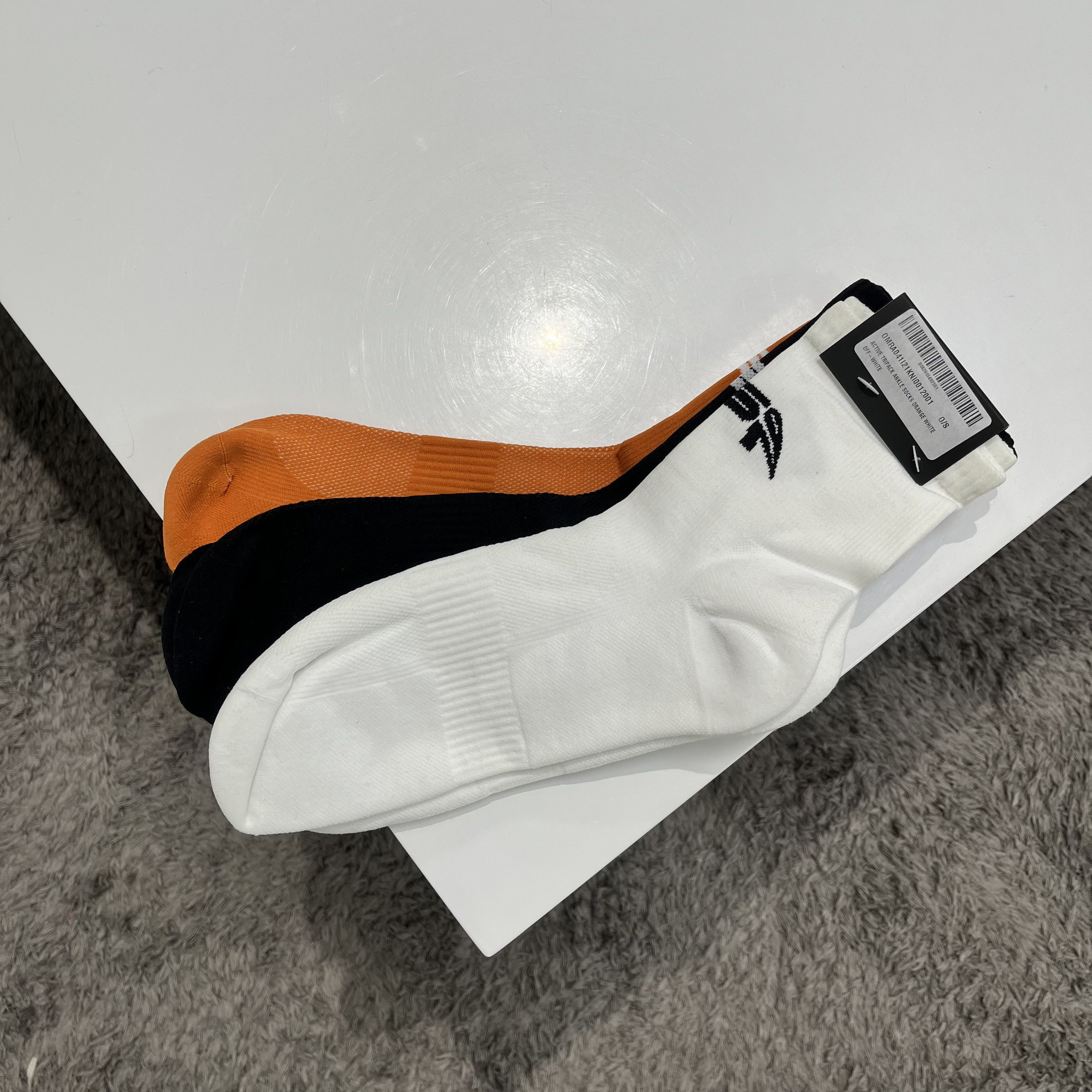 Off-White Off-White Set Of 3 Pairs Socks Black/Orange/White Size ONE SIZE - 3 Thumbnail