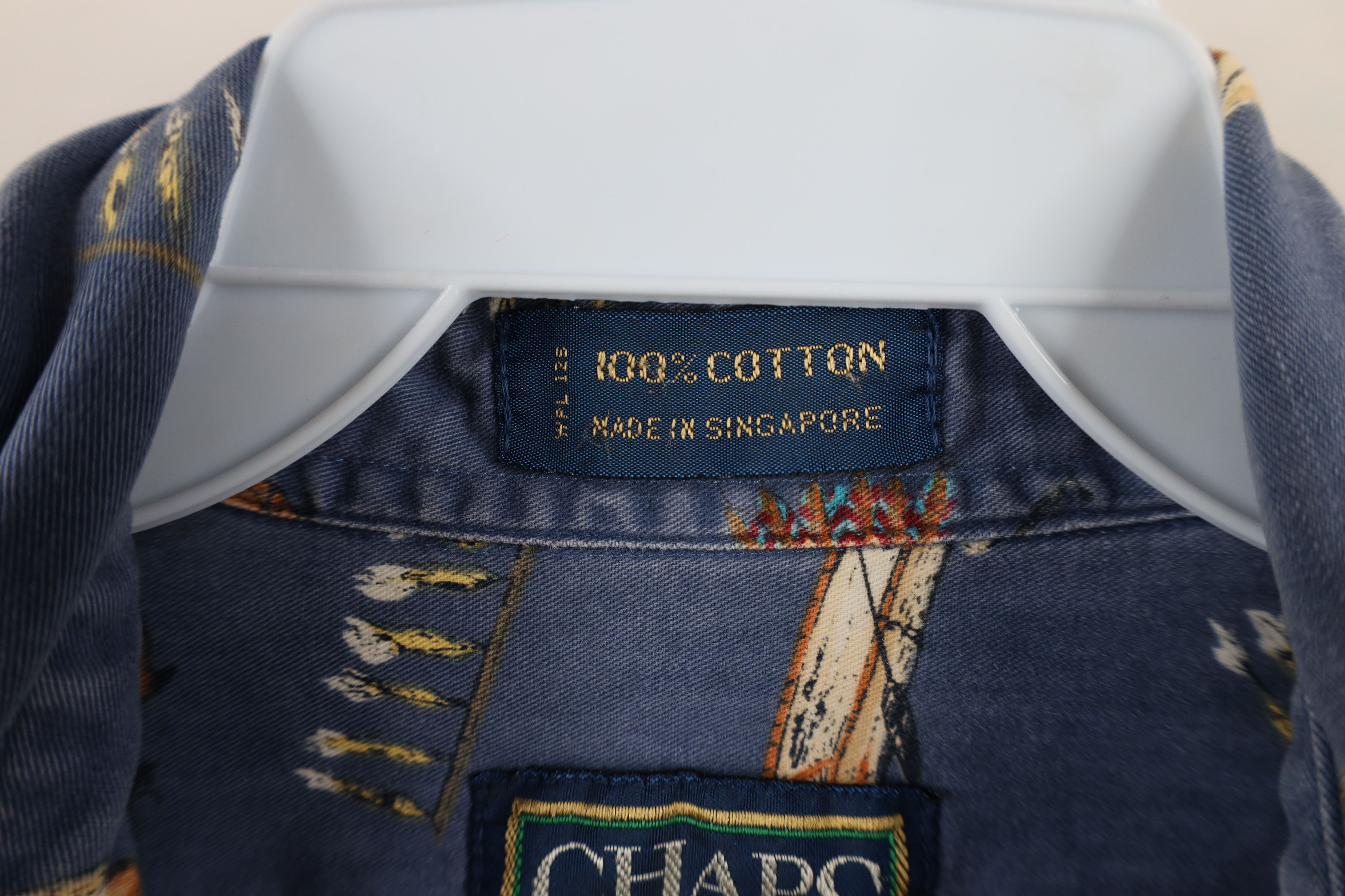 Polo Ralph Lauren Vintage 90s Chaps Ralph Lauren Indian Feather Button Shirt Size US M / EU 48-50 / 2 - 5 Thumbnail