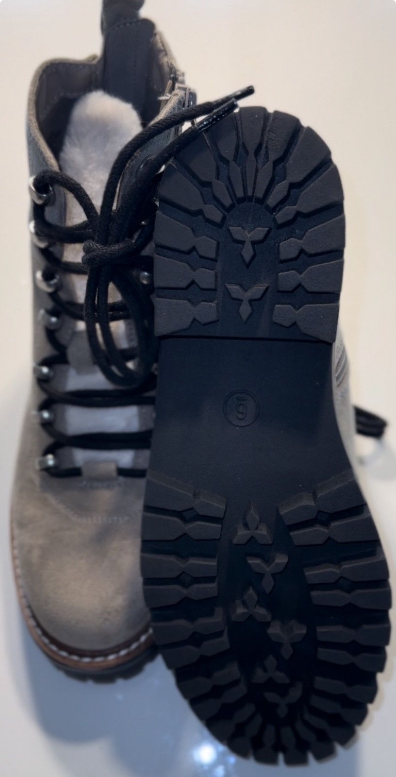 Vintage Chic Gray lace up ankle Boots Size US 6 / IT 36 - 5 Thumbnail