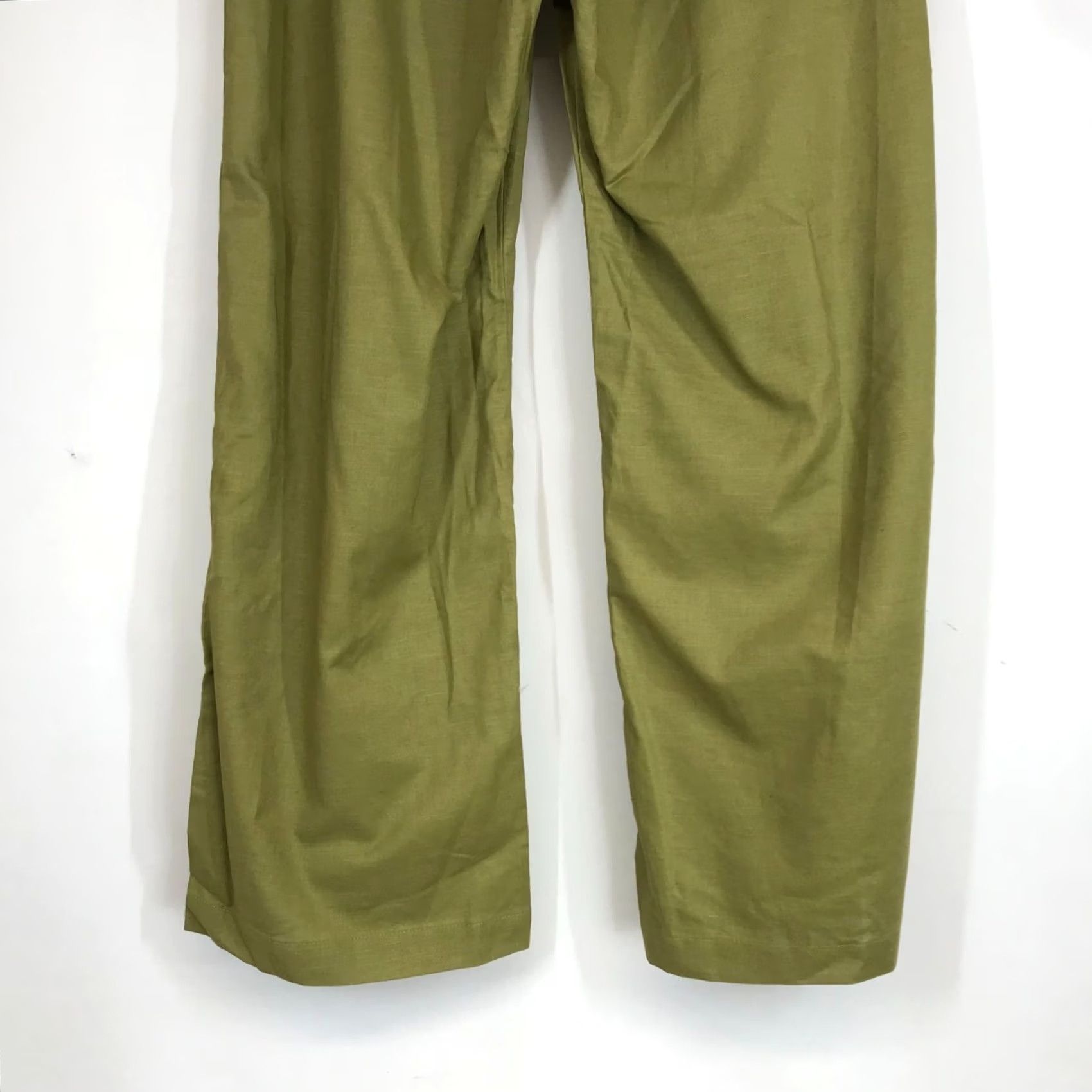 Vintage COCO WOMEN'S GREEN WIDE LEG BELTED PANTS 6 Size 28" / US 6 / IT 42 - 6 Thumbnail