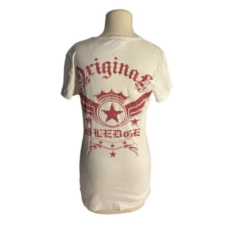 Other Sledge USA Graphic Tee Star Wings Distressed White XL Size XL / US 12-14 / IT 48-50 - 5 Thumbnail