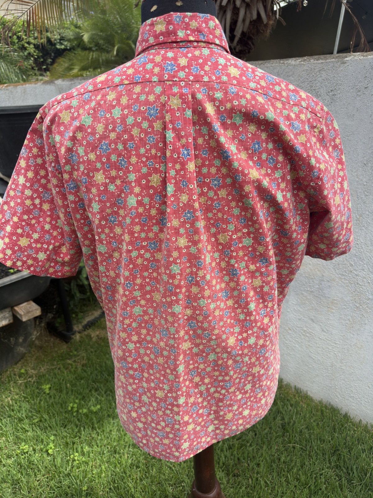 Reyn Spooner PreOwned Reyn Spooner Hawaiian Print Red Full Button Men's L Size US L / EU 52-54 / 3 - 2 Thumbnail