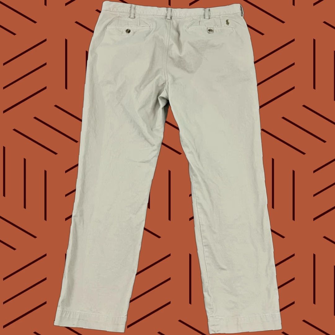 Polo Ralph Lauren Polo Ralph Lauren Pants Mens 38 x 31 Stretch Straight Brown Chino Cotton Twill Vintage No? Size US M / EU 48-50 / 2 - 1 Thumbnail