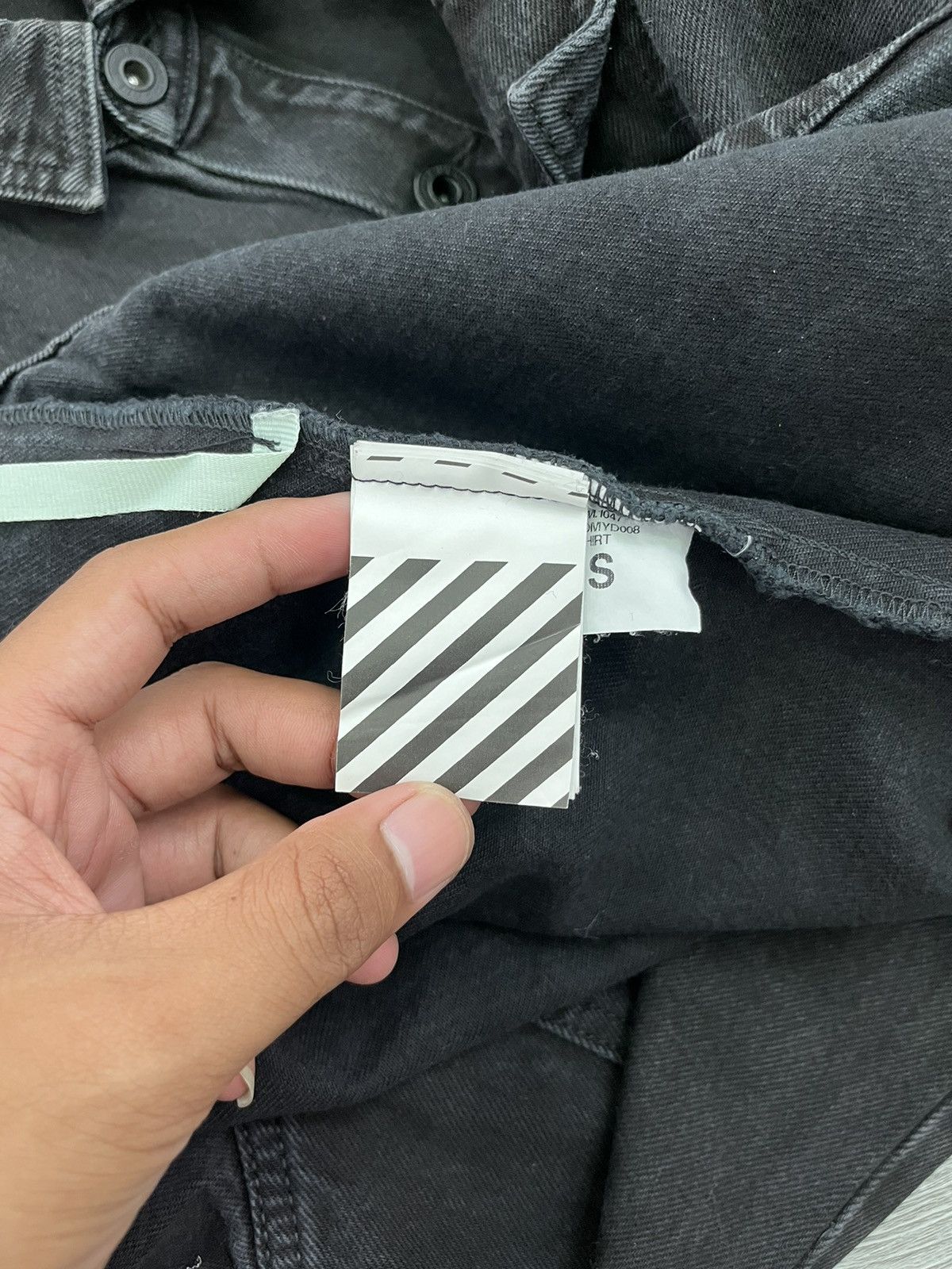 Off-White Off-White Virgin Abloh Black Impressionism Print DenimJacket Size US S / EU 44-46 / 1 - 8 Thumbnail
