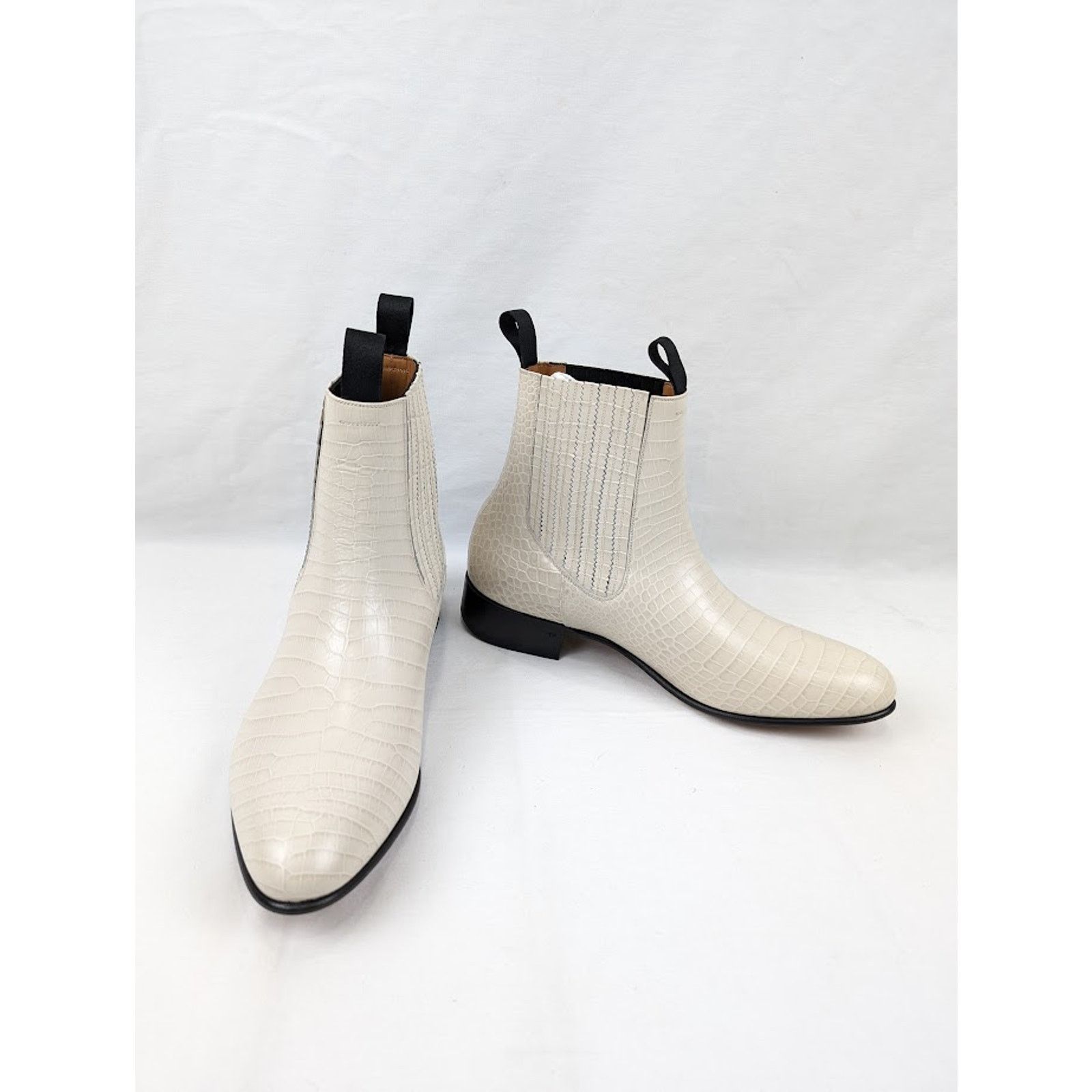 Tom Ford o1rshd1 Alligator-embossed Leather Boots in Ivory Size US 13 / EU 46 - 12 Thumbnail