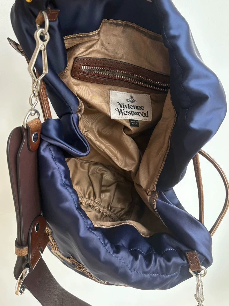 Vivienne Westwood Vivienne Westwood size os Mid-old blue silk embroidered Sat Size ONE SIZE - 4 Thumbnail