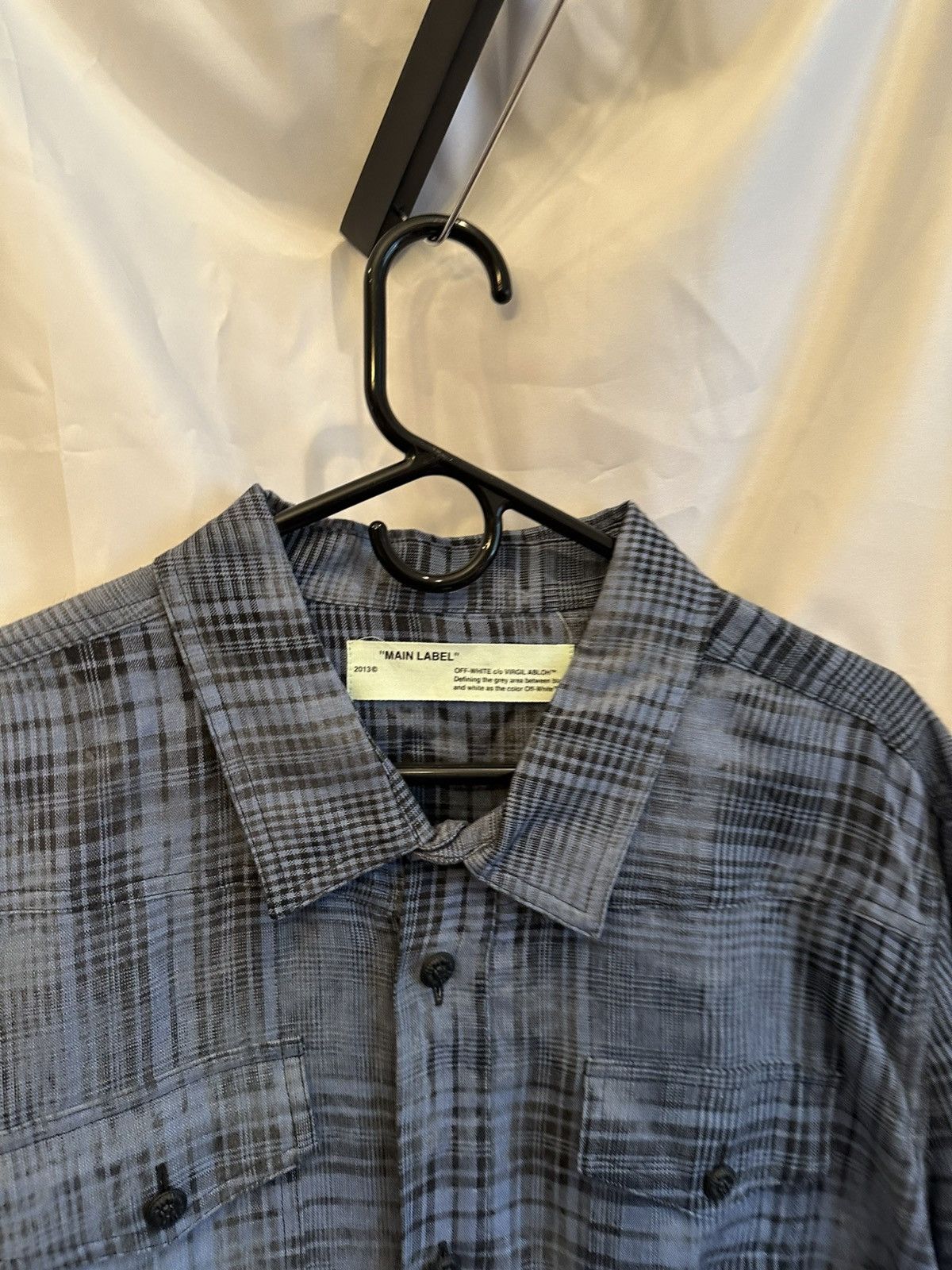 Off-White Off-White Plaid Shirt Size US XL / EU 56 / 4 - 4 Thumbnail