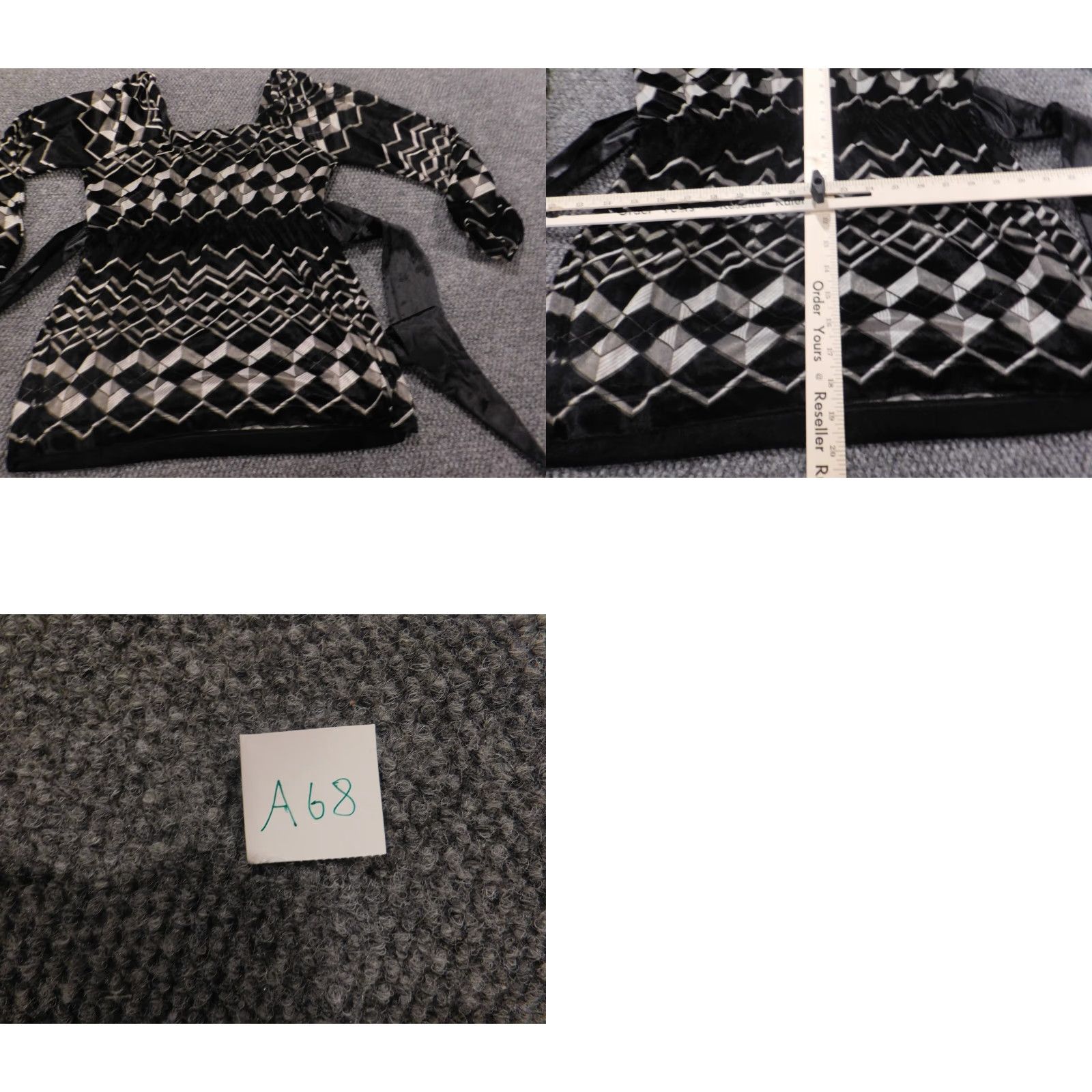 Vintage Art & Soul Womens Top Small black pullover striped Crew Neck Long Sleeve Stretch Blouse Casual Shirt Size S / US 4 / IT 40 - 8 Thumbnail