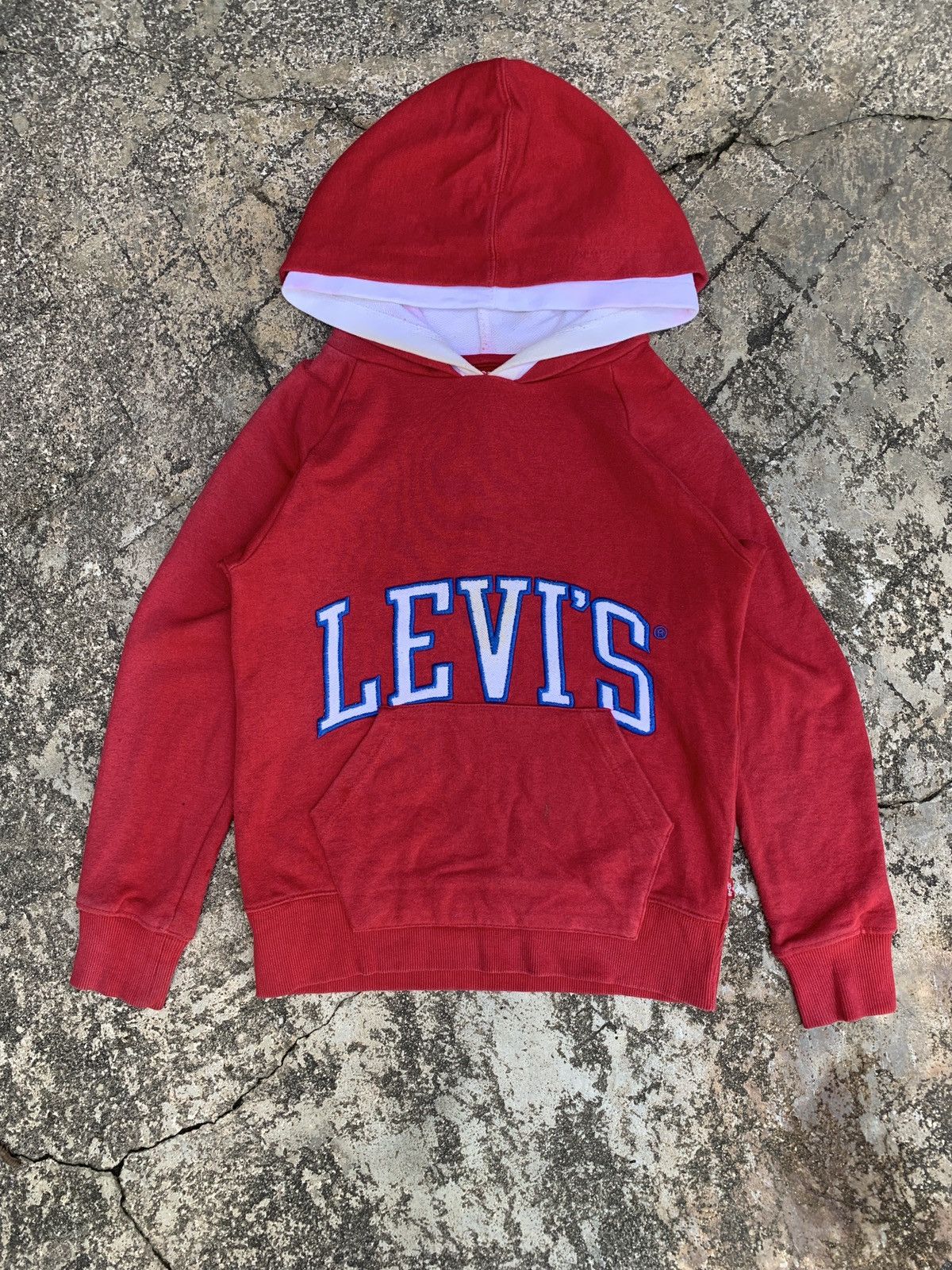 Levi's × Levi's Made & Crafted y2k Levi's Red Spell Out Logo Double Hood Hoodie Size S / US 4 / IT 40 - 1 Thumbnail
