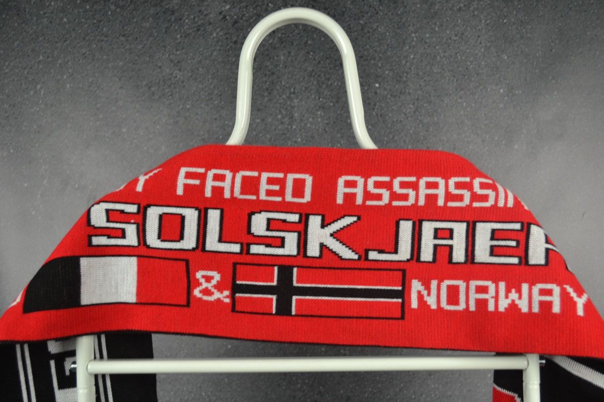 Vintage Manchester United Football Scarf Solskjaer Norway Vintage Size ONE SIZE - 6 Thumbnail