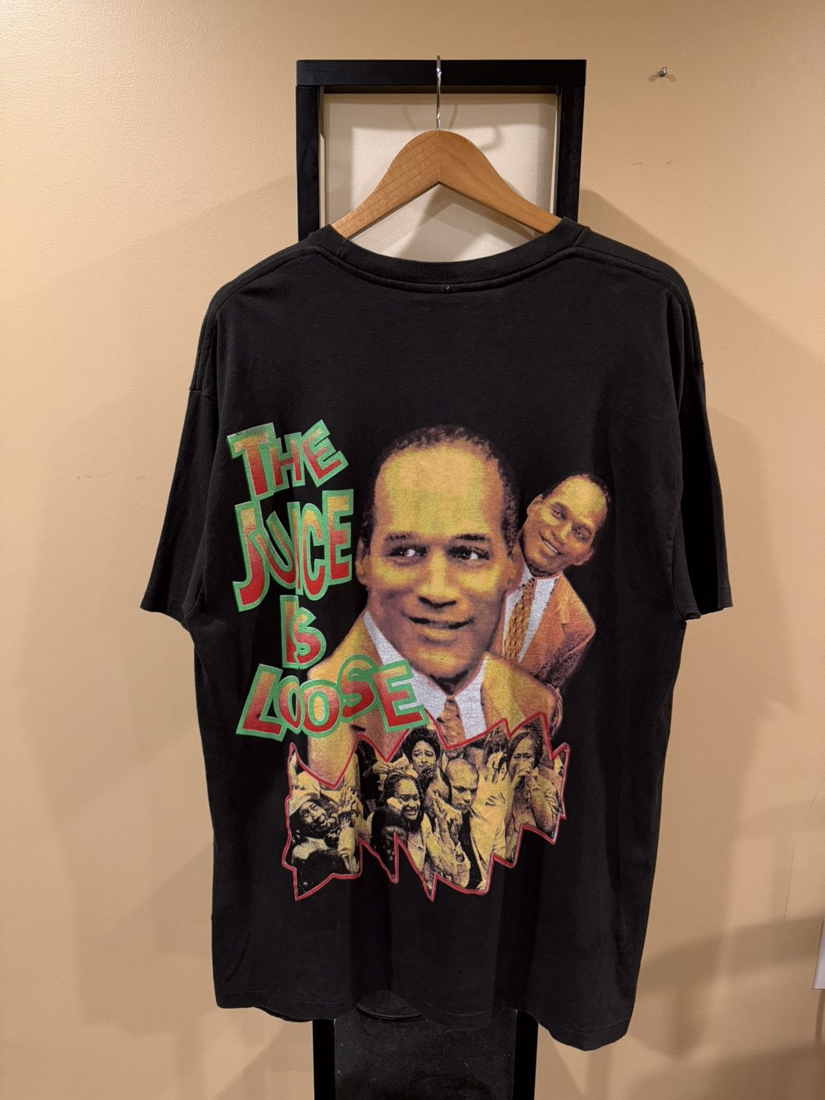 Vintage Vintage OJ Simpson Not Guilty Juice is Loose Rap Tee T-Shirt Size US XL / EU 56 / 4 - 15 Thumbnail
