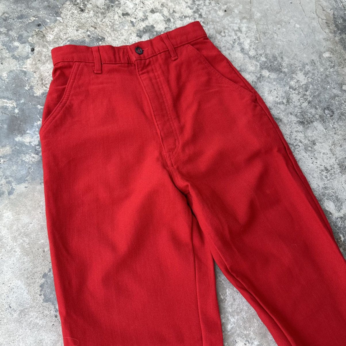 Hai Sporting Gear × Issey Miyake × Japanese Brand Hai Sporting Gear By Issey Miyake Red Pants Size 23" - 4 Thumbnail