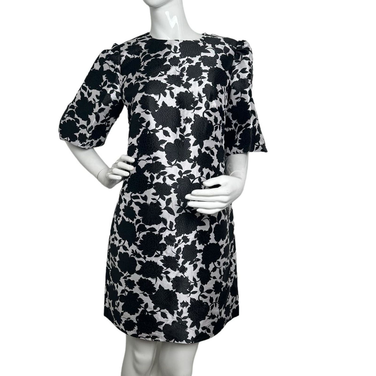 Kate Spade Kate Spade Bicolor Floral Taxi Mainline Dress size 8 Size M / US 6-8 / IT 42-44 - 5 Thumbnail