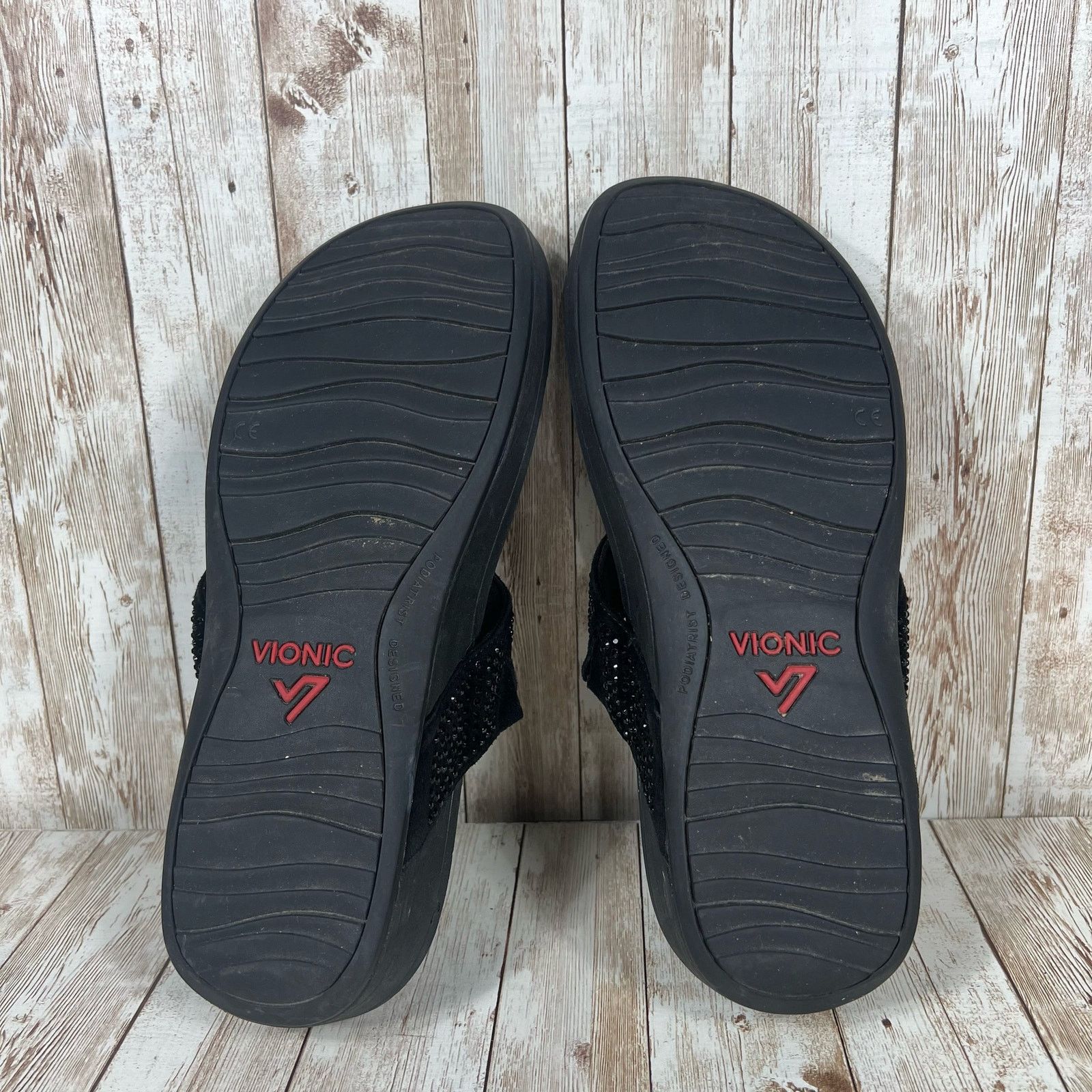 Vionic Vionic Naples black flip flops Womens 11 Size US 11 / IT 41 - 6 Thumbnail