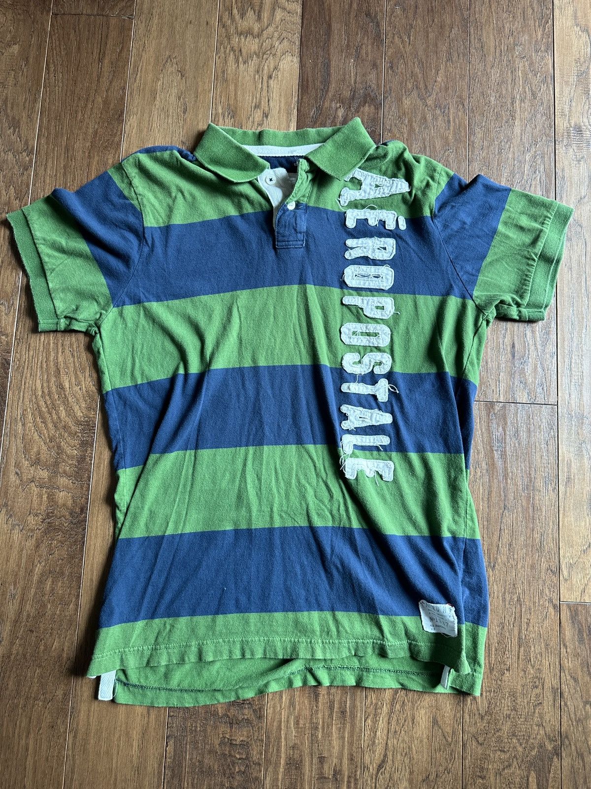 Aeropostale 2010s Vintage Aeropostale Striped Polo Shirt Size US XL / EU 56 / 4 - 1 Thumbnail