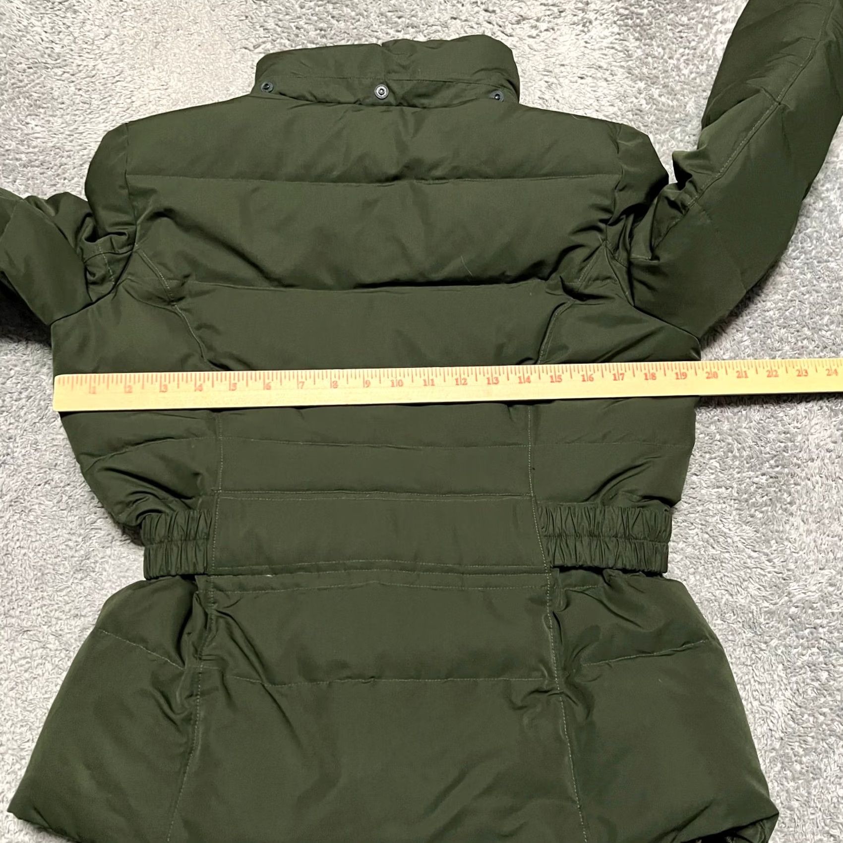 Lands' End Lands' End Coat Womens Small Green Down Belted Jacket Parka S Green Womens Down Jacket Belted Coat Size S / US 4 / IT 40 - 8 Thumbnail