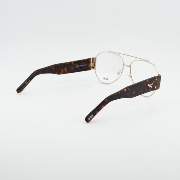 MCM MCM MW5001 032 Eyeglasses Pale Gold 58mm Aviator Frame Size ONE SIZE - 3 Thumbnail