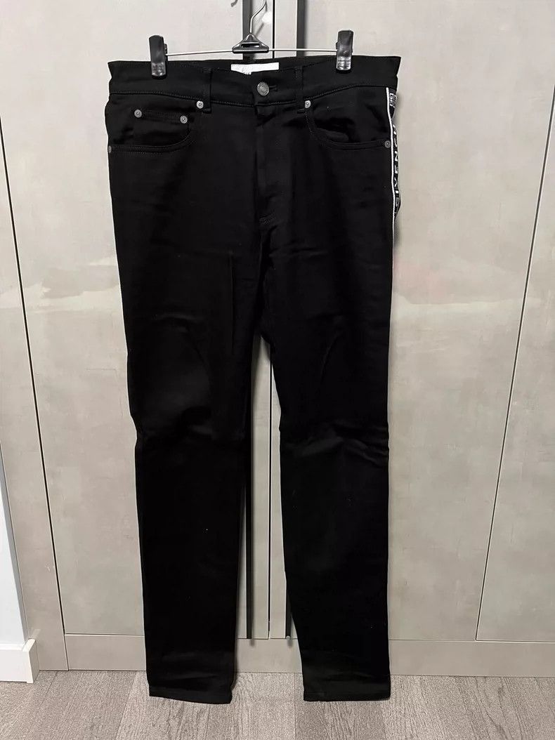Givenchy Givenchy Black Men's Casual Stripe Pants-2508 Size US 30 / EU 46 - 1 Thumbnail