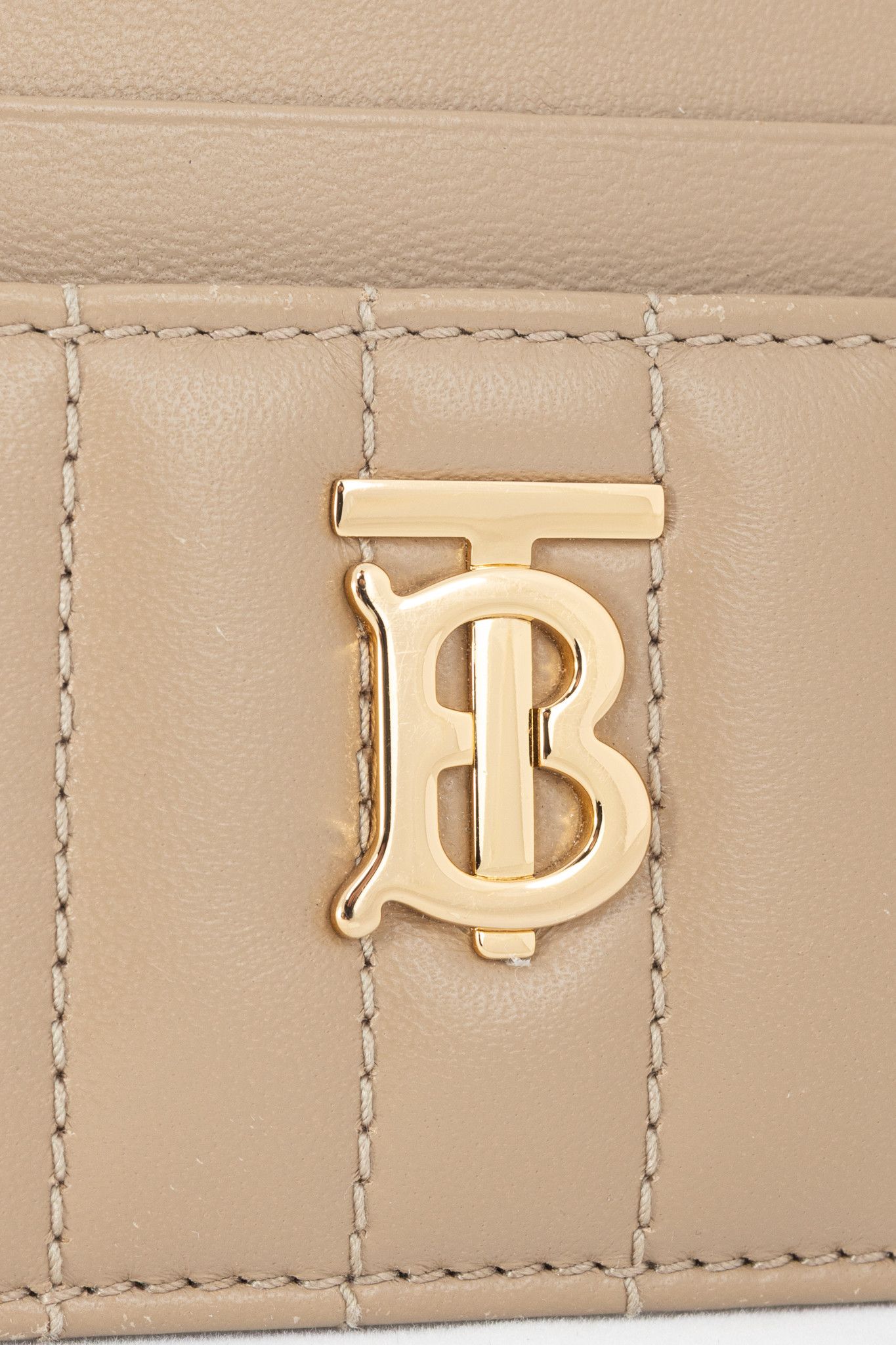 Burberry Burberry Lola Taupe Quilted Lambskin Card Holder Size ONE SIZE - 5 Thumbnail