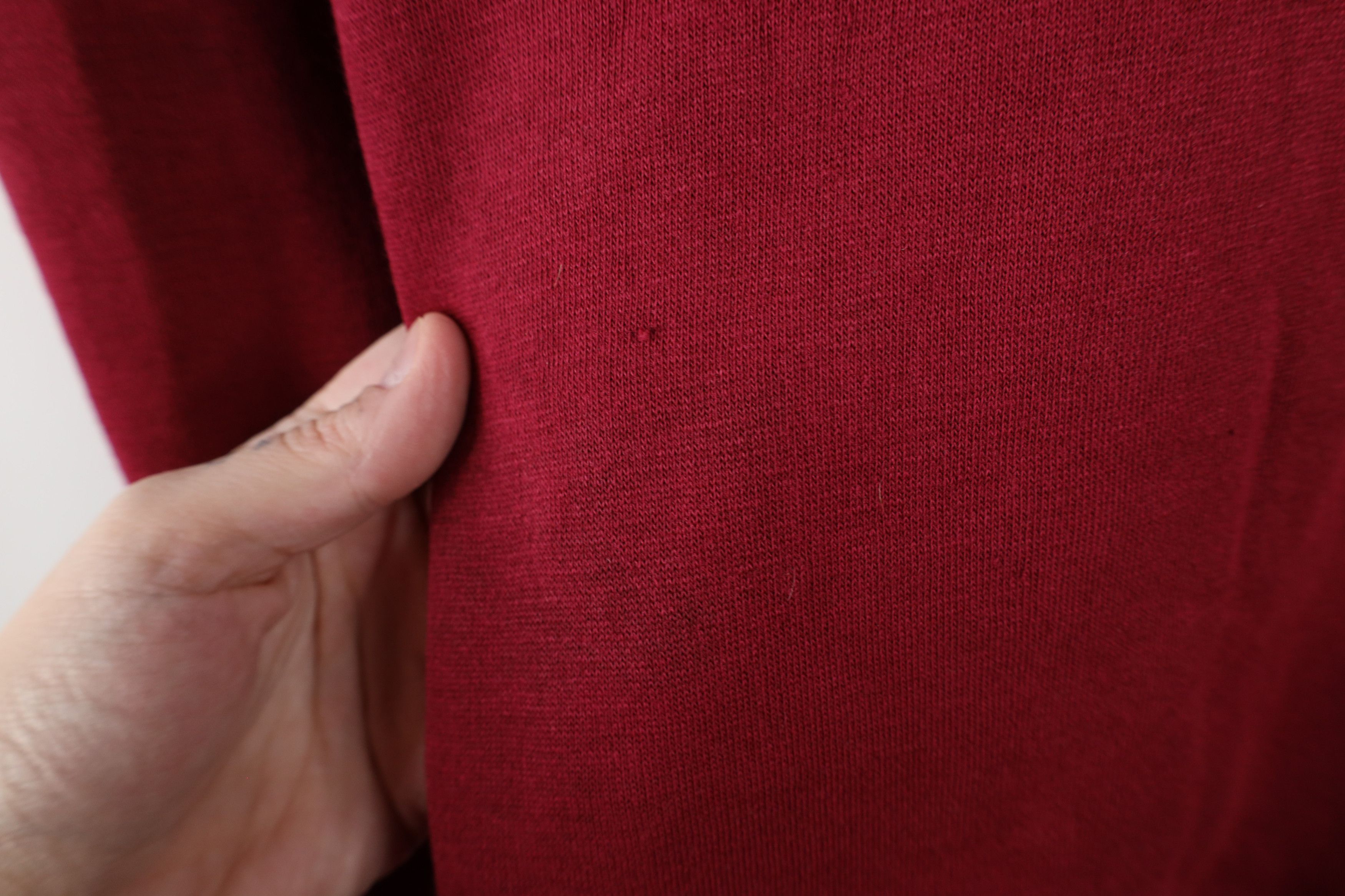 Vintage Vintage 90s Streetwear Blank Hoodie Sweatshirt Red Size US XXL / EU 58 / 5 - 6 Thumbnail