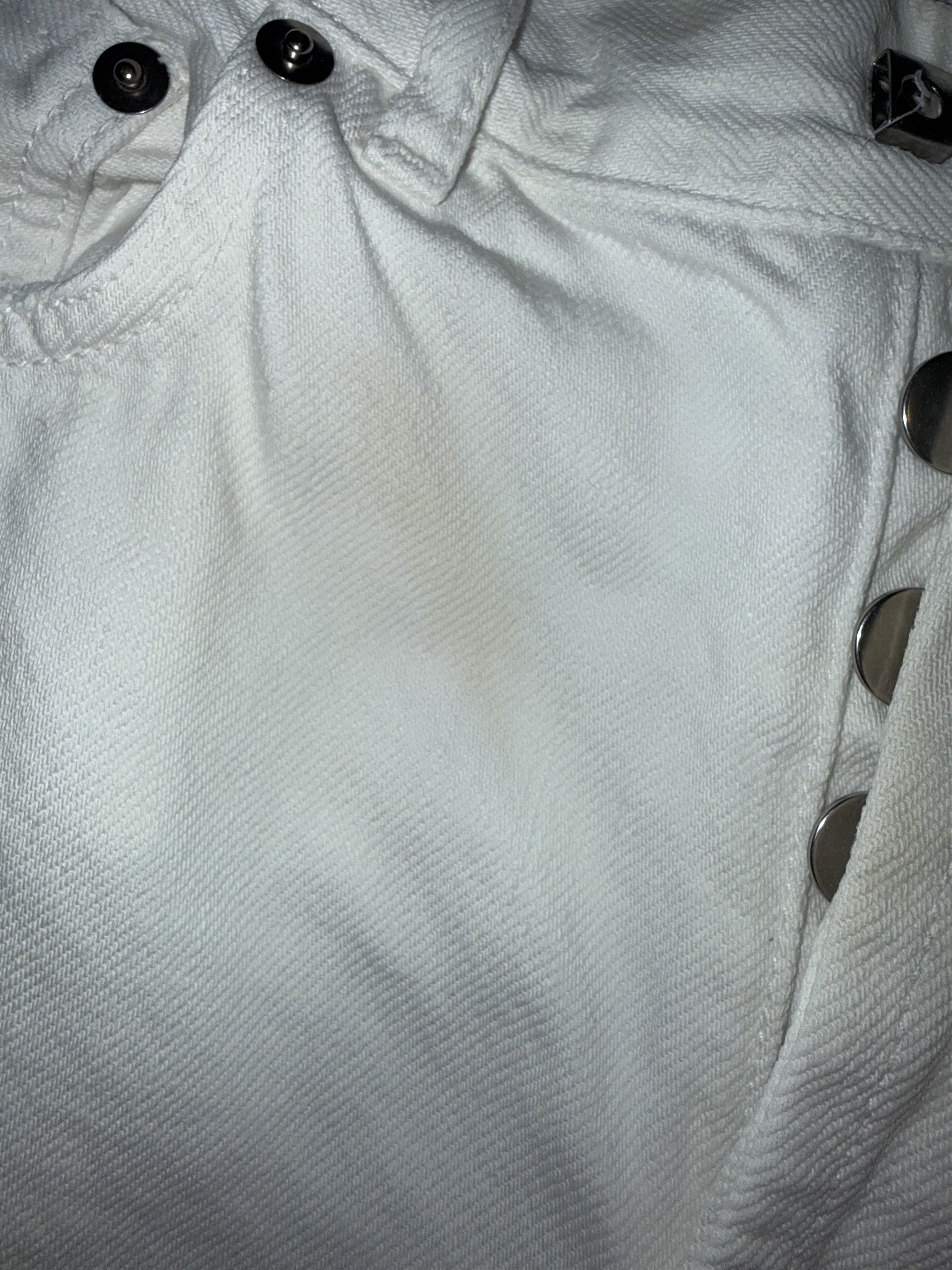 Dior Dior Crop White Denim Jeans Button Fly Fold Up Hem Size 28" / US 6 / IT 42 - 11 Thumbnail