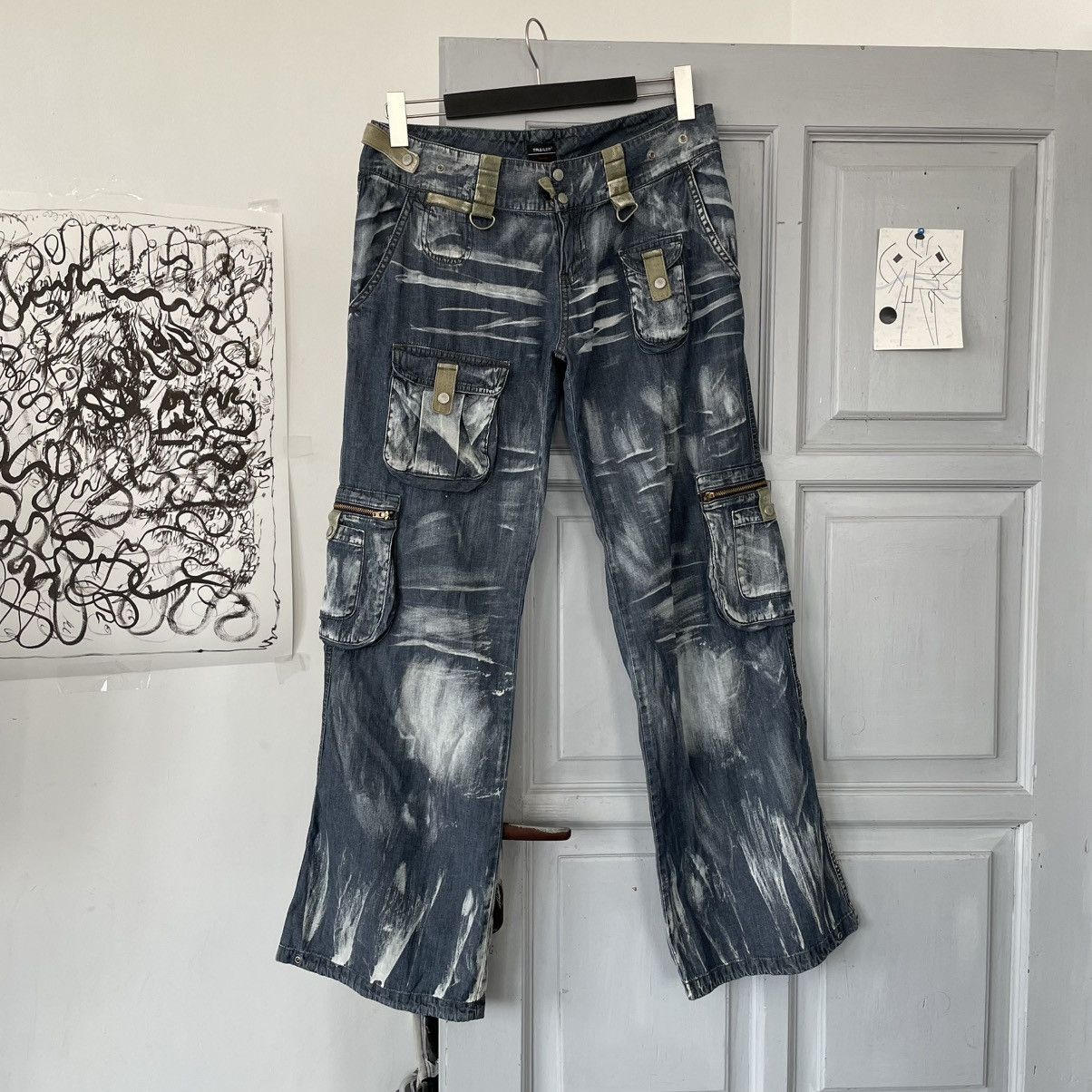 Japanese Brand × Vintage Other🇯🇵Vintage Designers Avantgarde Pants Y2K Size US 40 / EU 56 - 4 Thumbnail