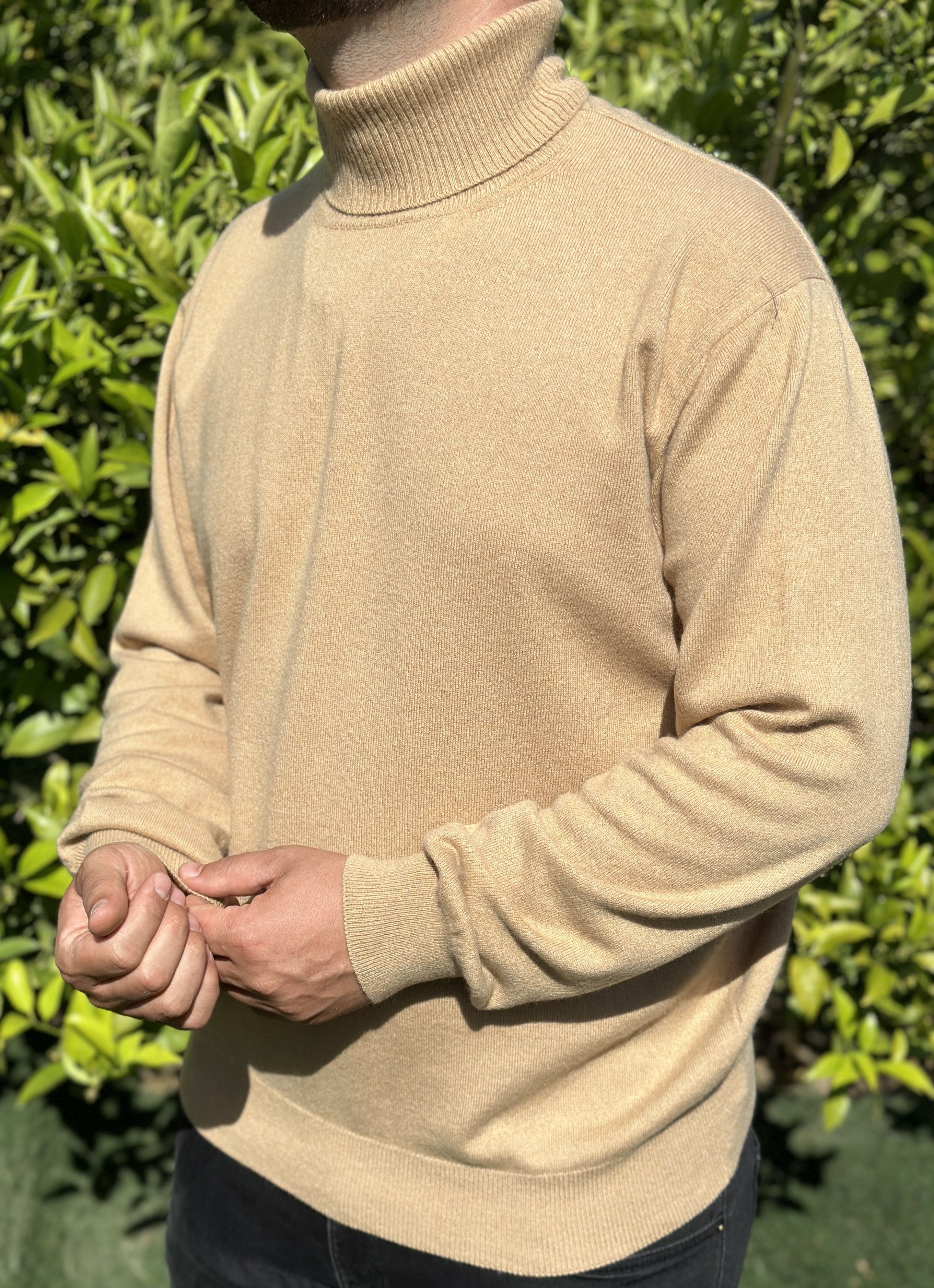 Brioni Cashmere Brioni Solid Light Turtle Neck Size 2XL Slim Fit Size US XXL / EU 58 / 5 - 4 Thumbnail