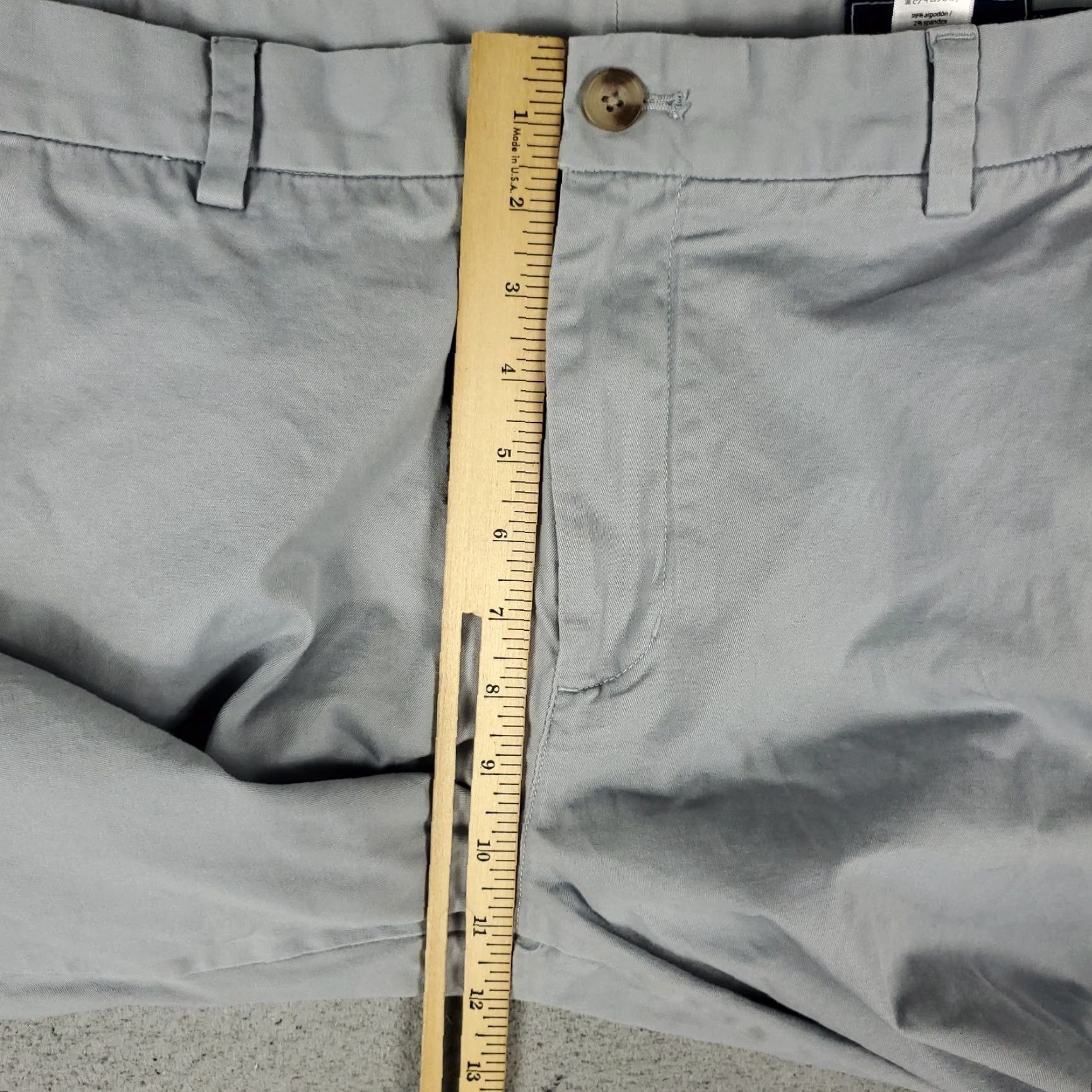 Vineyard Vines VINTAGE Vineyard Vines Mens Chino Pants Size 36x27 Gray Flat Front Straight Leg Casual Size US 36 / EU 52 - 4 Thumbnail