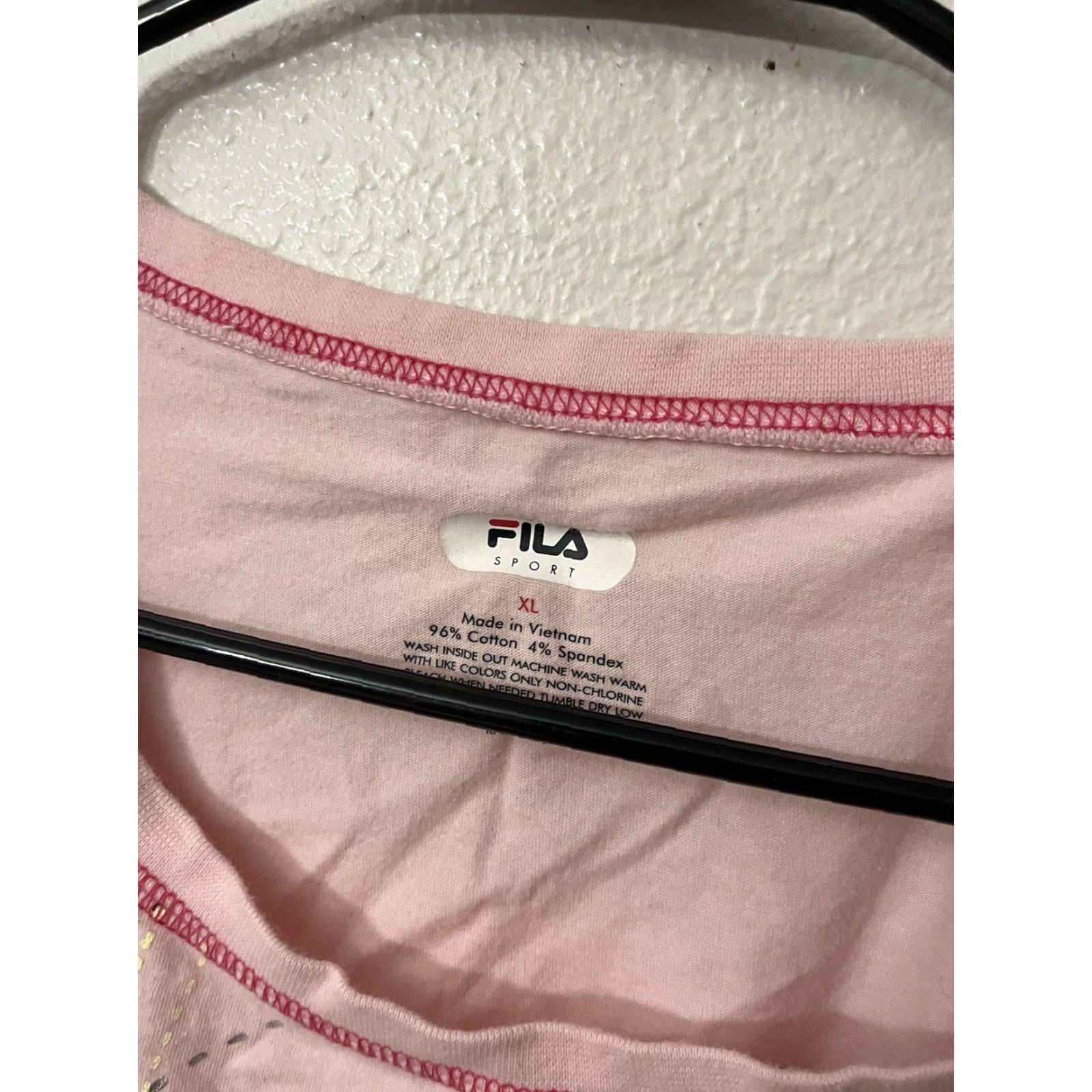 Fila Fila Shirt Adult XL Pink Graphic T-Shirt Women Size XL / US 12-14 / IT 48-50 - 2 Thumbnail