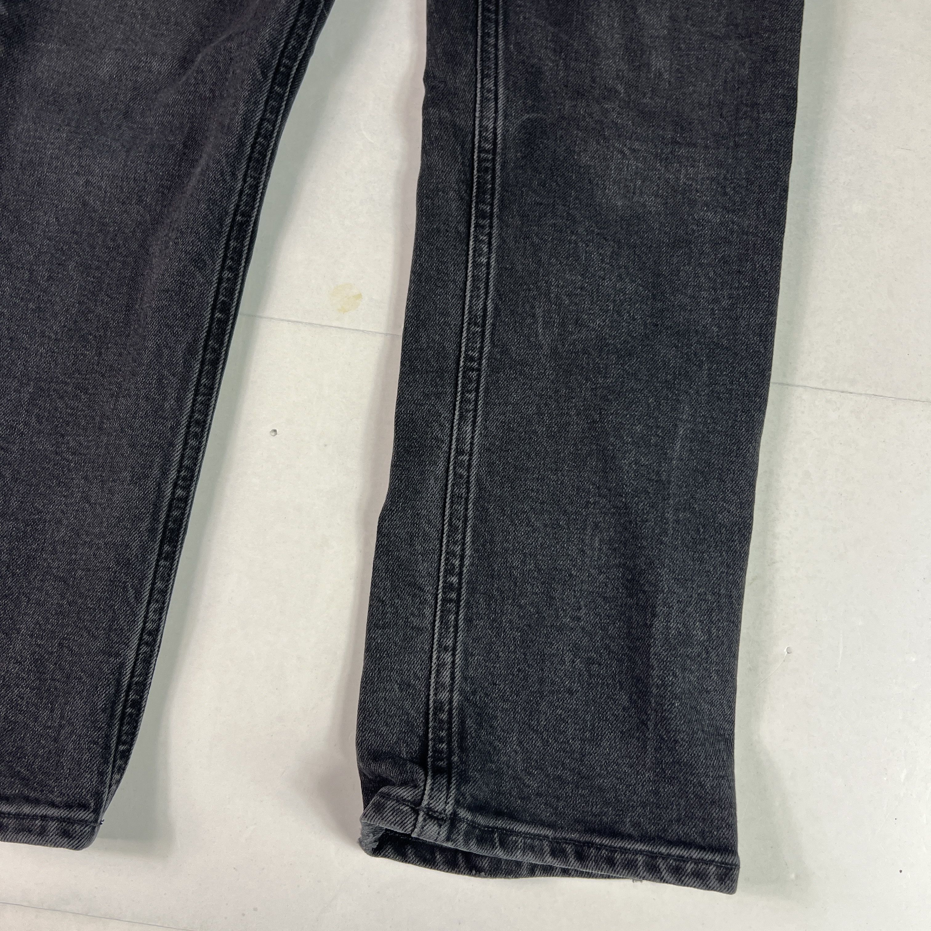 Agolde AGOLDE Jeans Riley Crop Mid Rise Straight Black Faded Denim Size 26" / US 2 / IT 38 - 5 Thumbnail