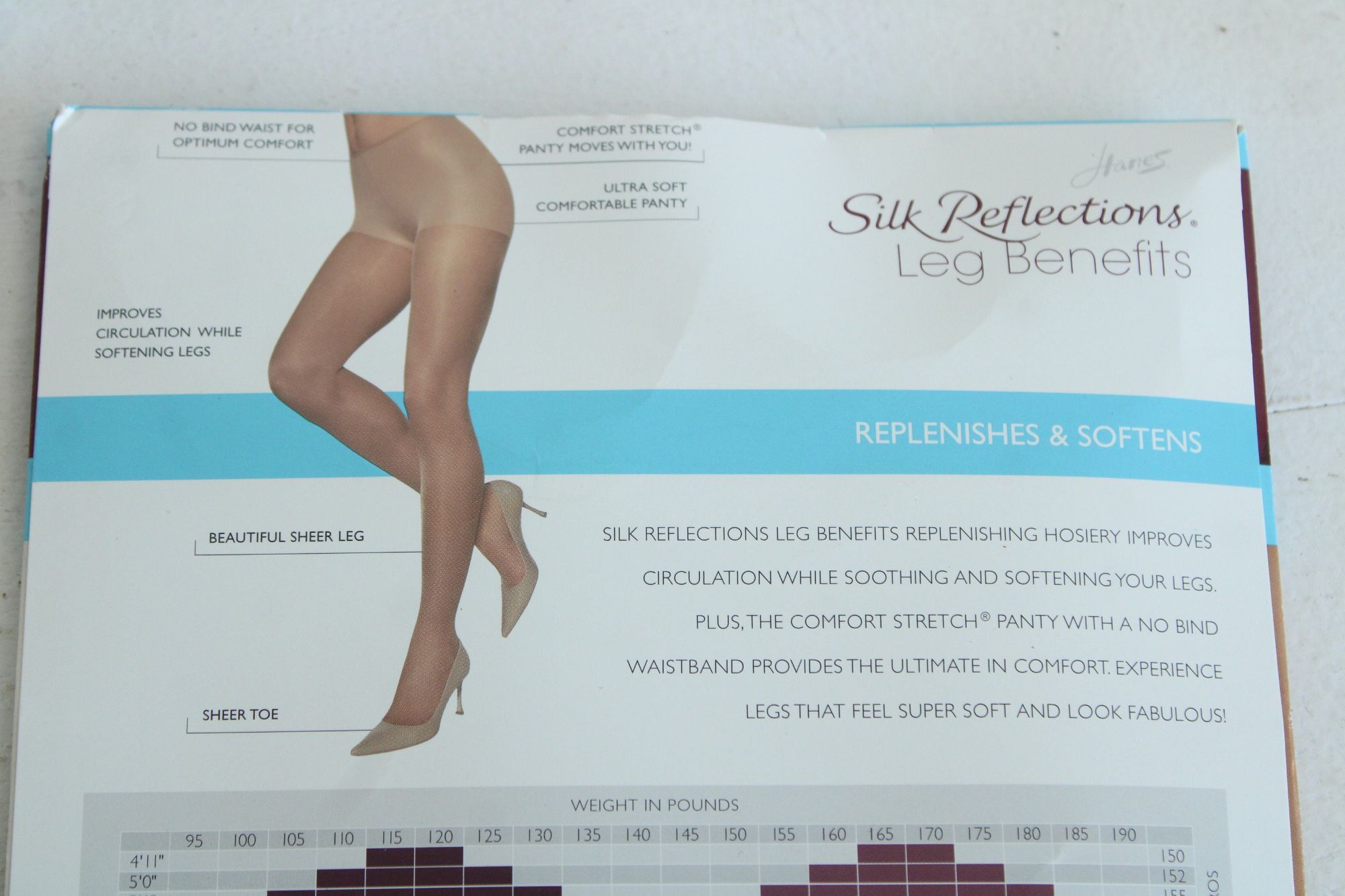 Hanes Vintage 1990s 2000s Pantyhose, New NOS, Hanes Barely Black, Size ONE SIZE - 5 Thumbnail