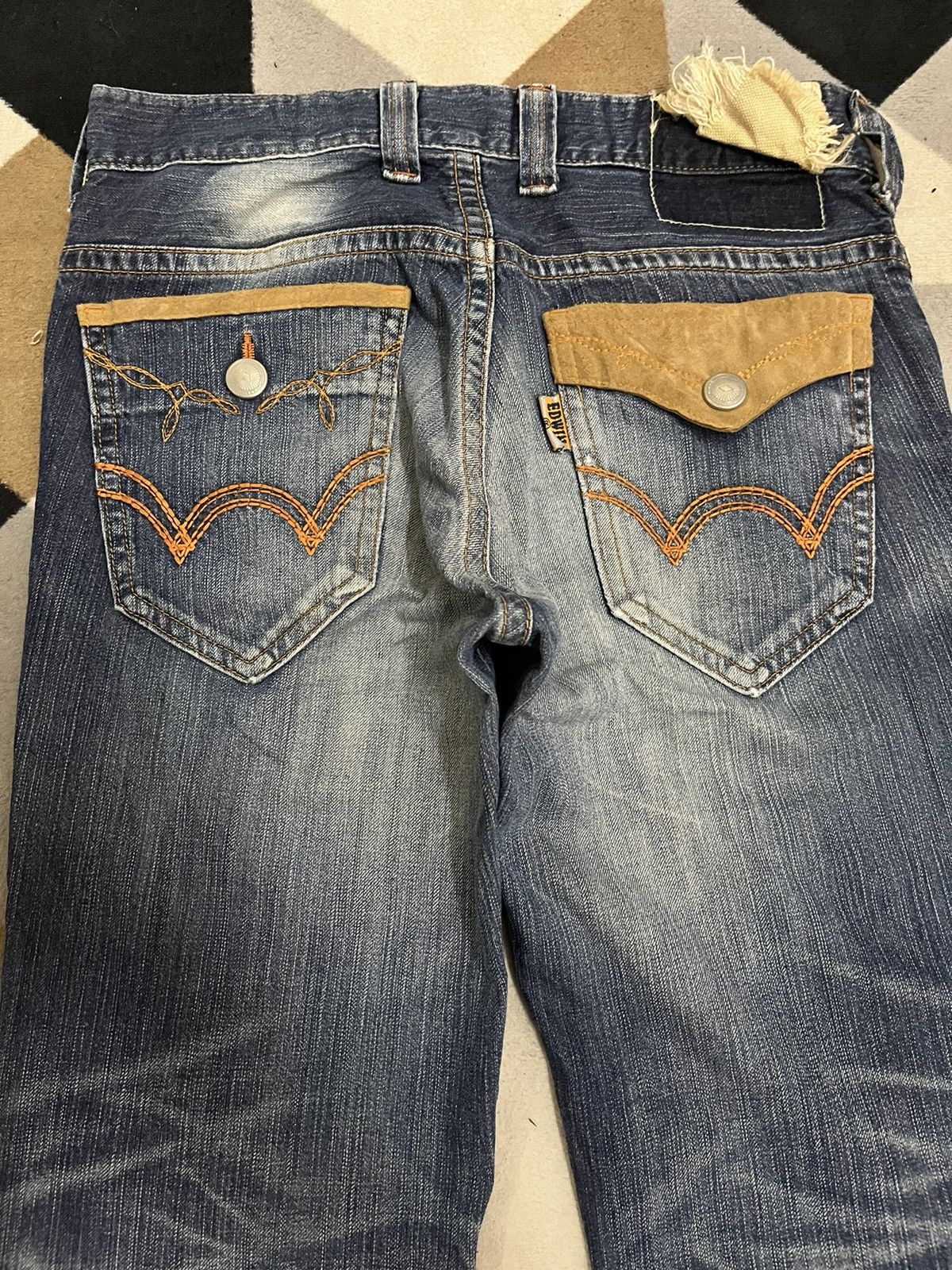 Edwin × Japanese Brand Vintage Edwin EXV Flare Denim Size US 33 - 12 Thumbnail