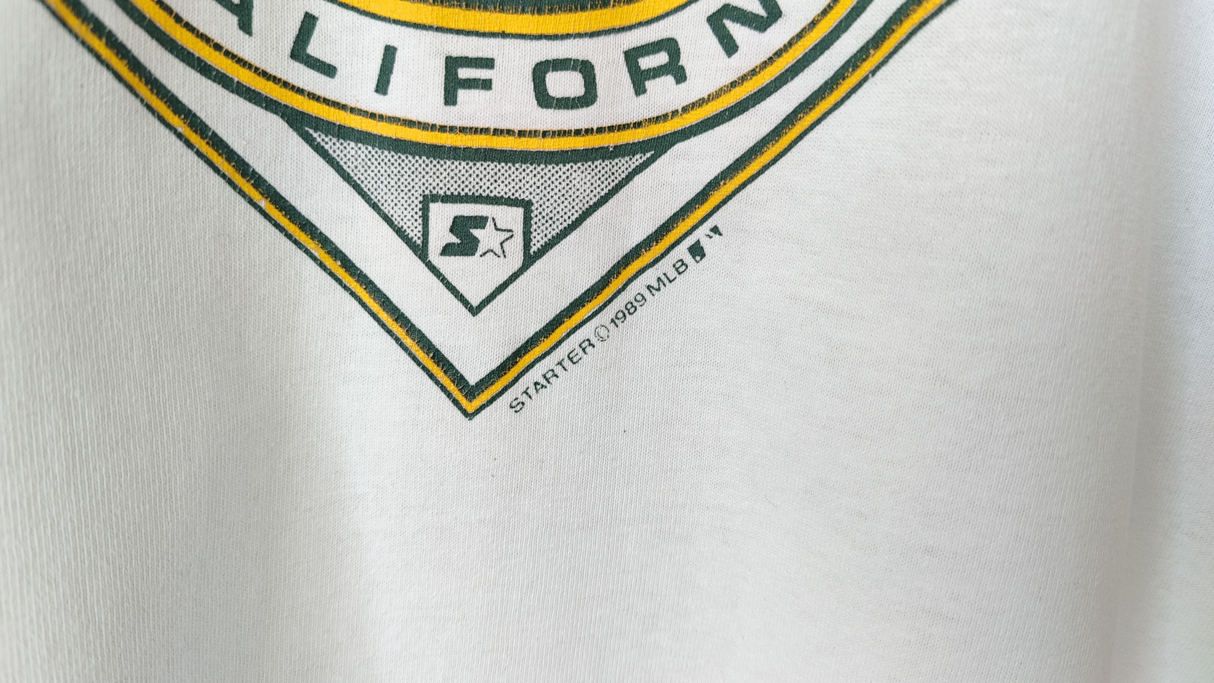 MLB Oakland Athletics x Starter 1989 Vintage 80s tshirt RARE Size US XL / EU 56 / 4 - 3 Thumbnail