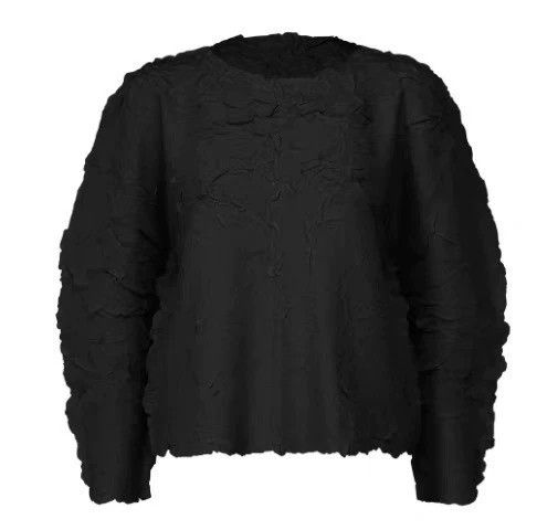 Issey Miyake Issey Miyake size:one size Black round-neck long sleeves Size S / US 4 / IT 40 - 3 Thumbnail
