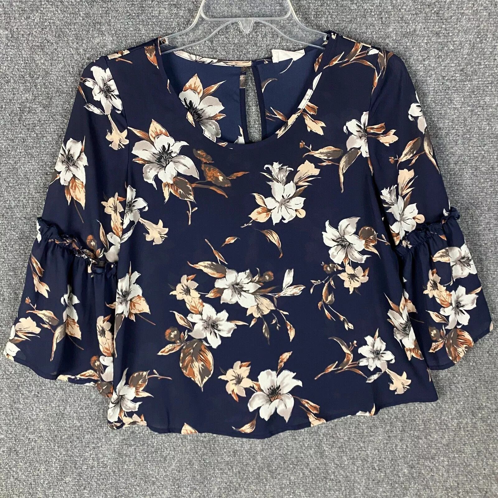 Other Sienna Sky Blouse Women's XS Floral 3/4 Sleeve Polyester Size XS / US 0-2 / IT 36-38 - 1 Thumbnail